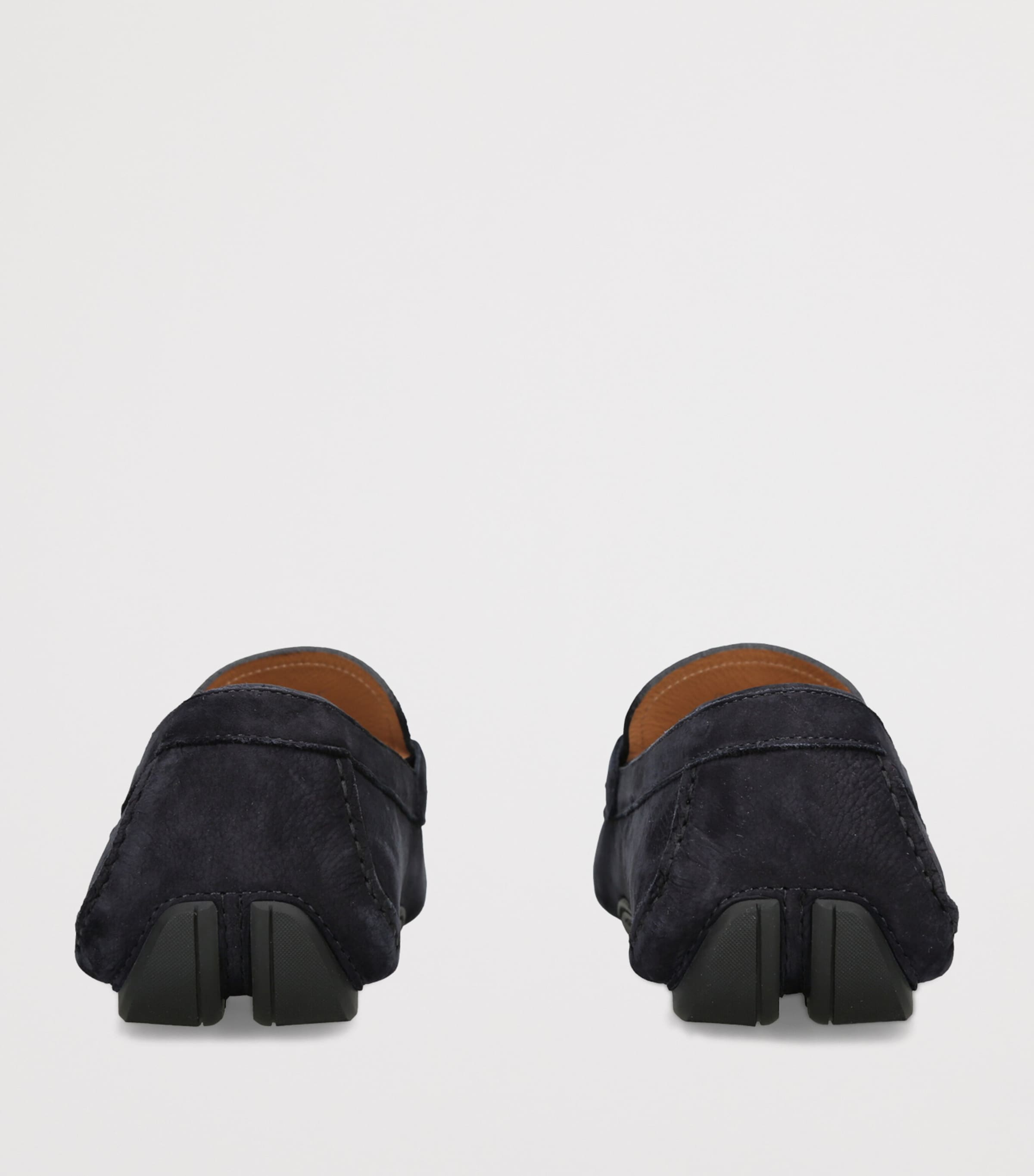 Salvatore Ferragamo Nubuck Front 4 Driving Shoes Navy Image 4