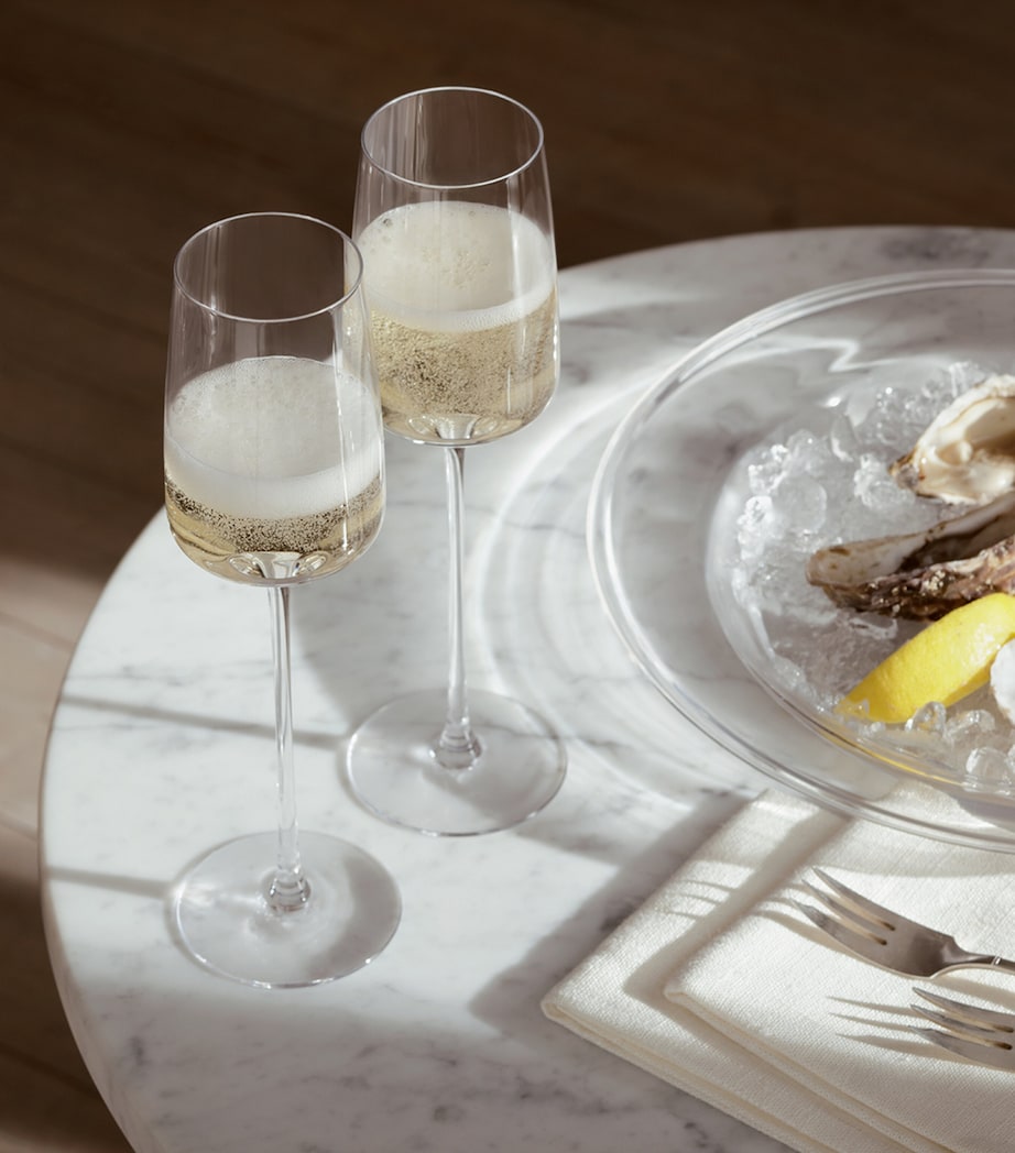 Set of 4 Metropolitan Champagne Flutes (230ml) CLEAR Image 3