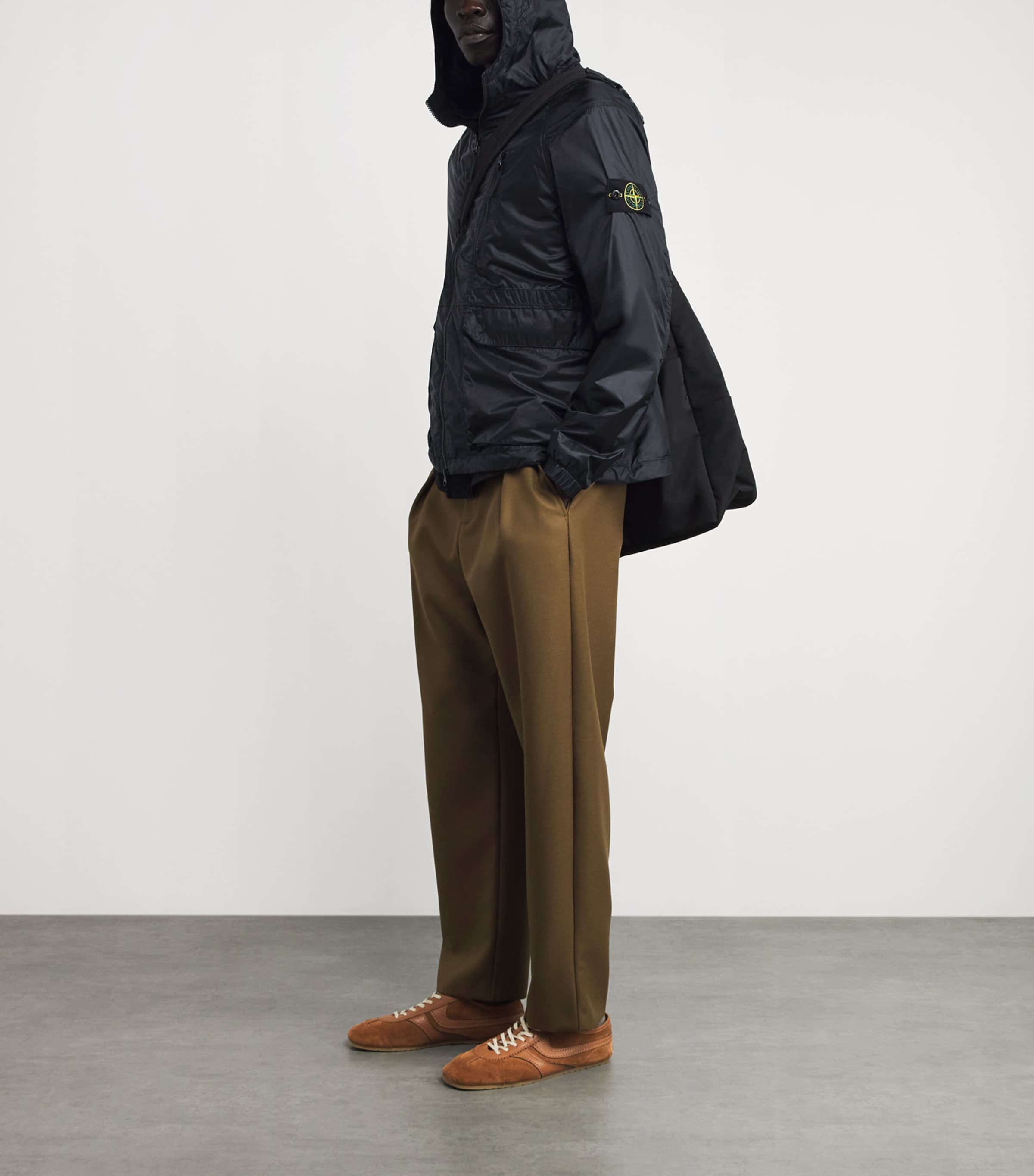 Stone Island Mens Ripstop Hooded Jacket Image 2