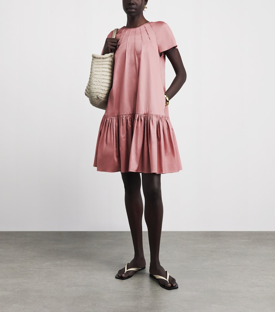 Joseph Womens Cotton Tazi Mini Dress Musk Image 2