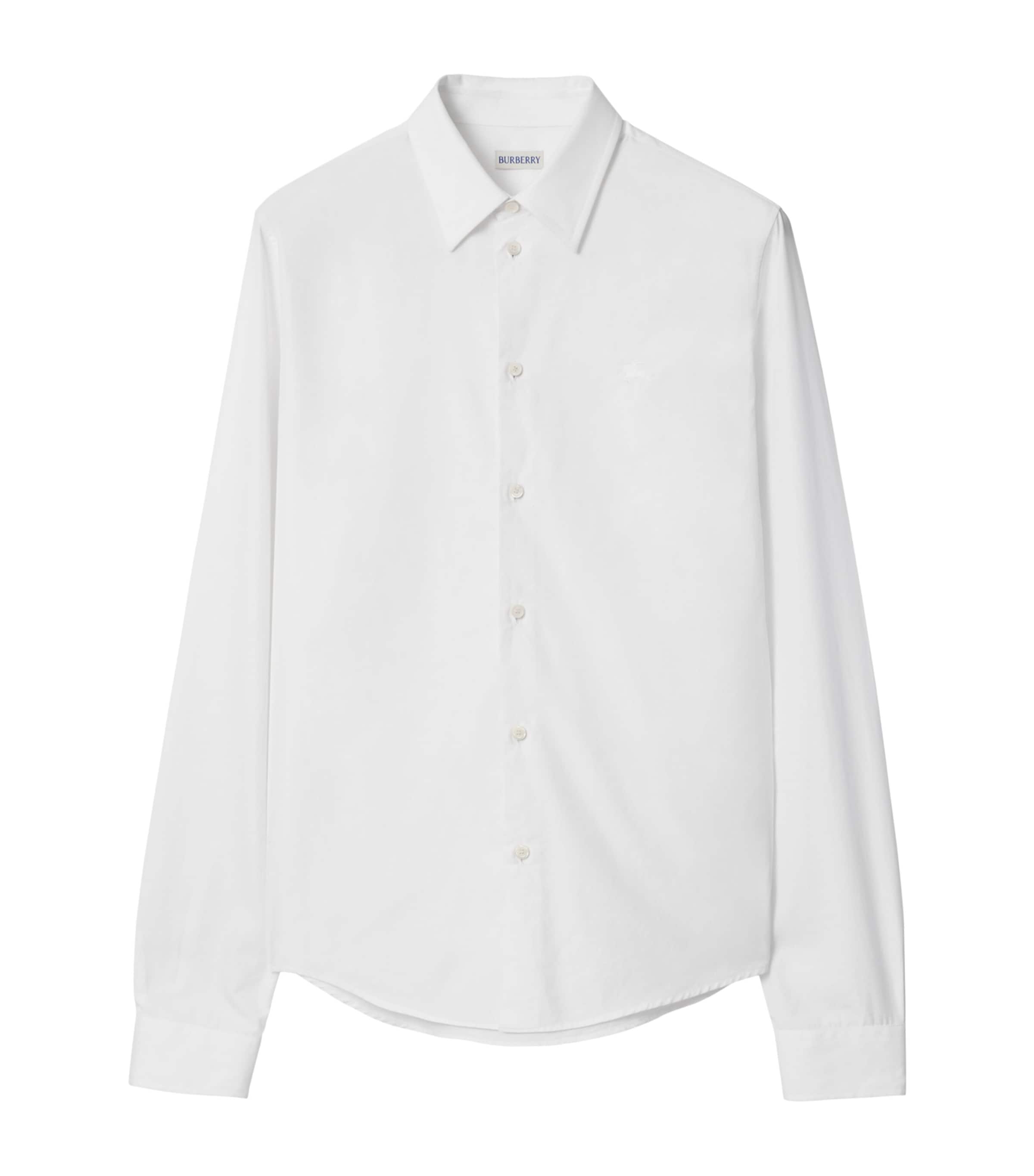 Cotton Poplin EKD-Embroidered Shirt OPTIC WHITE Image 1