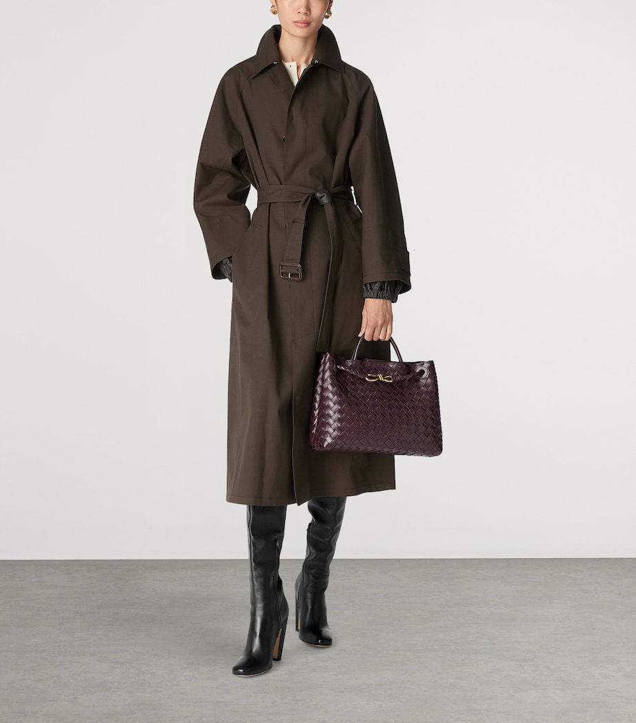 Small Intrecciato Leather Andiamo Top-Handle Bag 2265 Image 6