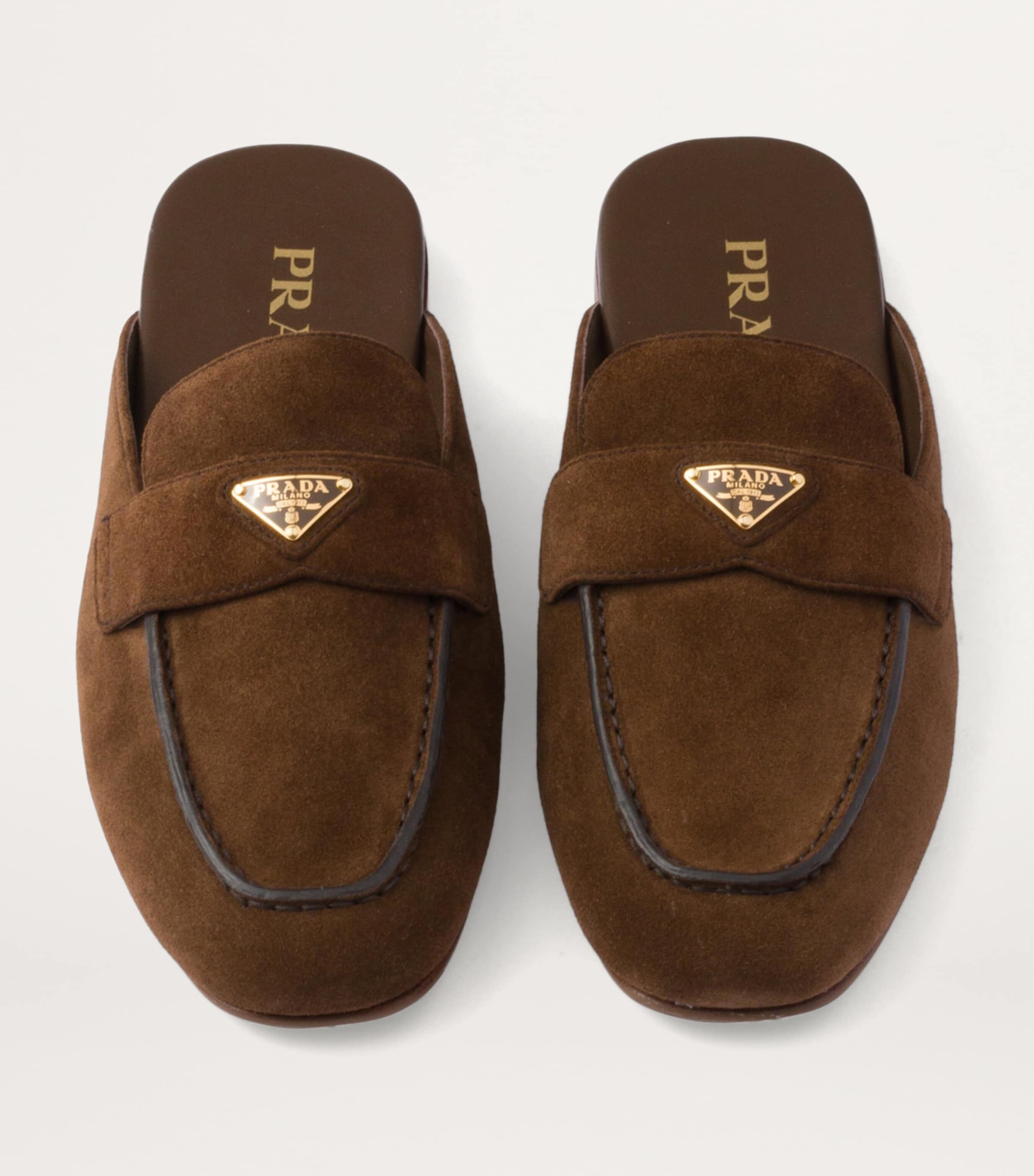 Suede Triangle Mules F0324 Image 3