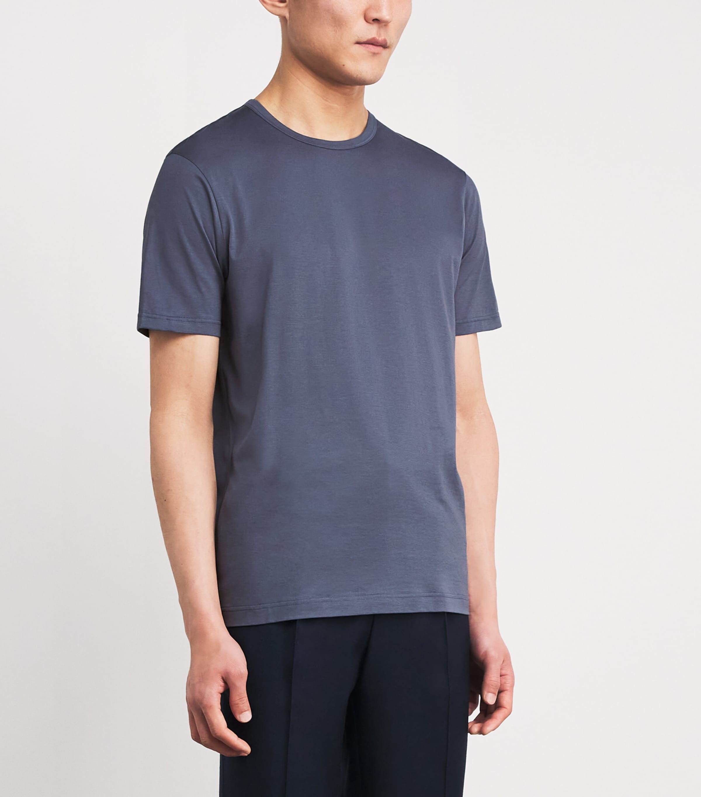 Supima Cotton Classic T-Shirt SLATE BLUE24 BUUA Image 3