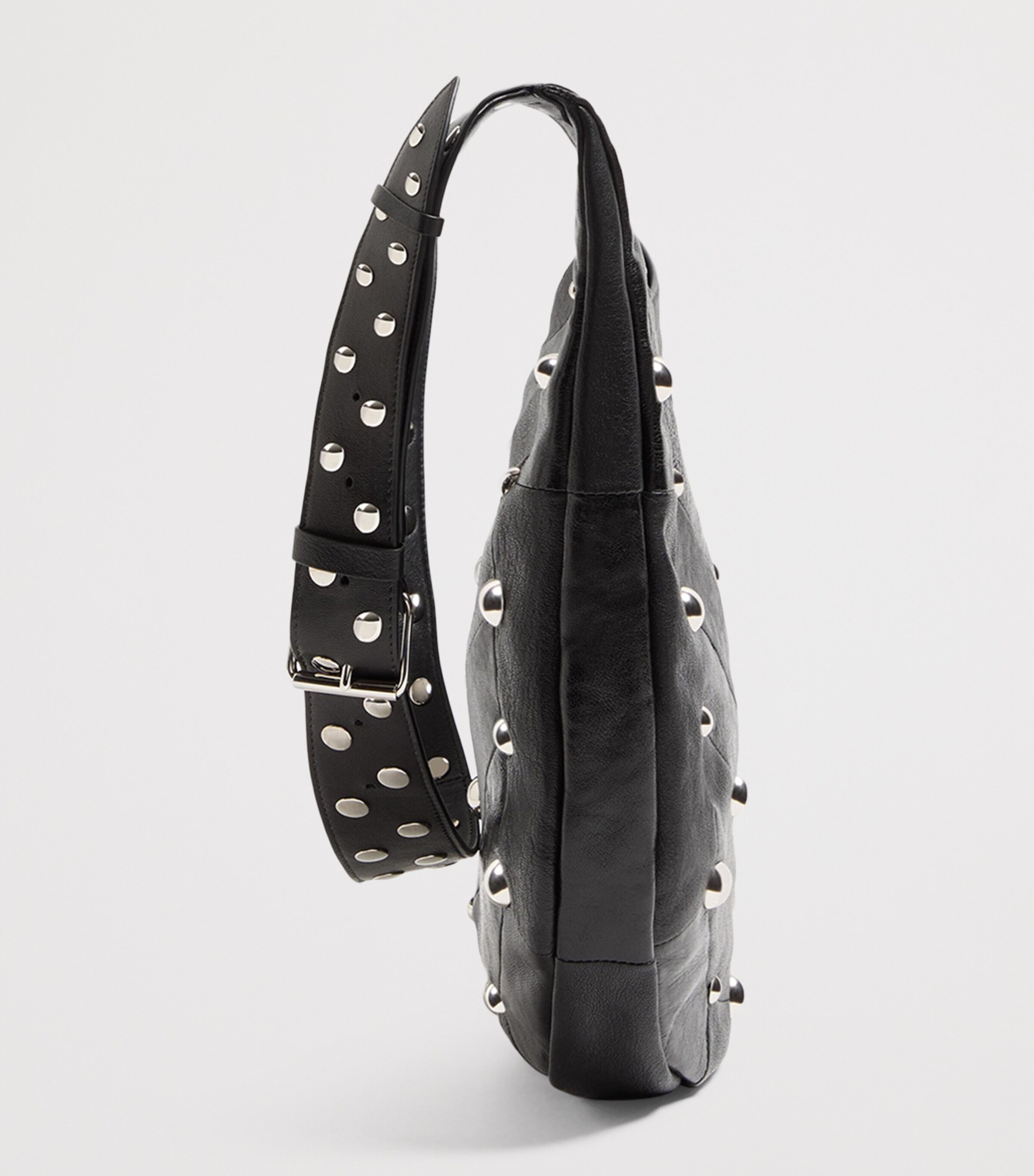 Valentino Garavani Womens Medium Leather Hoboho Shoulder Bag Image 4