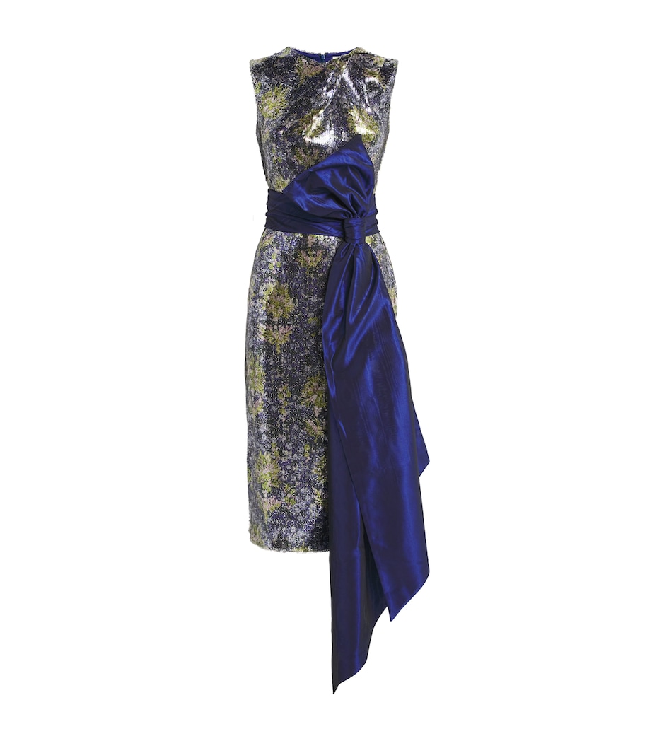 Sequin Midi Dress BLUE Image 1