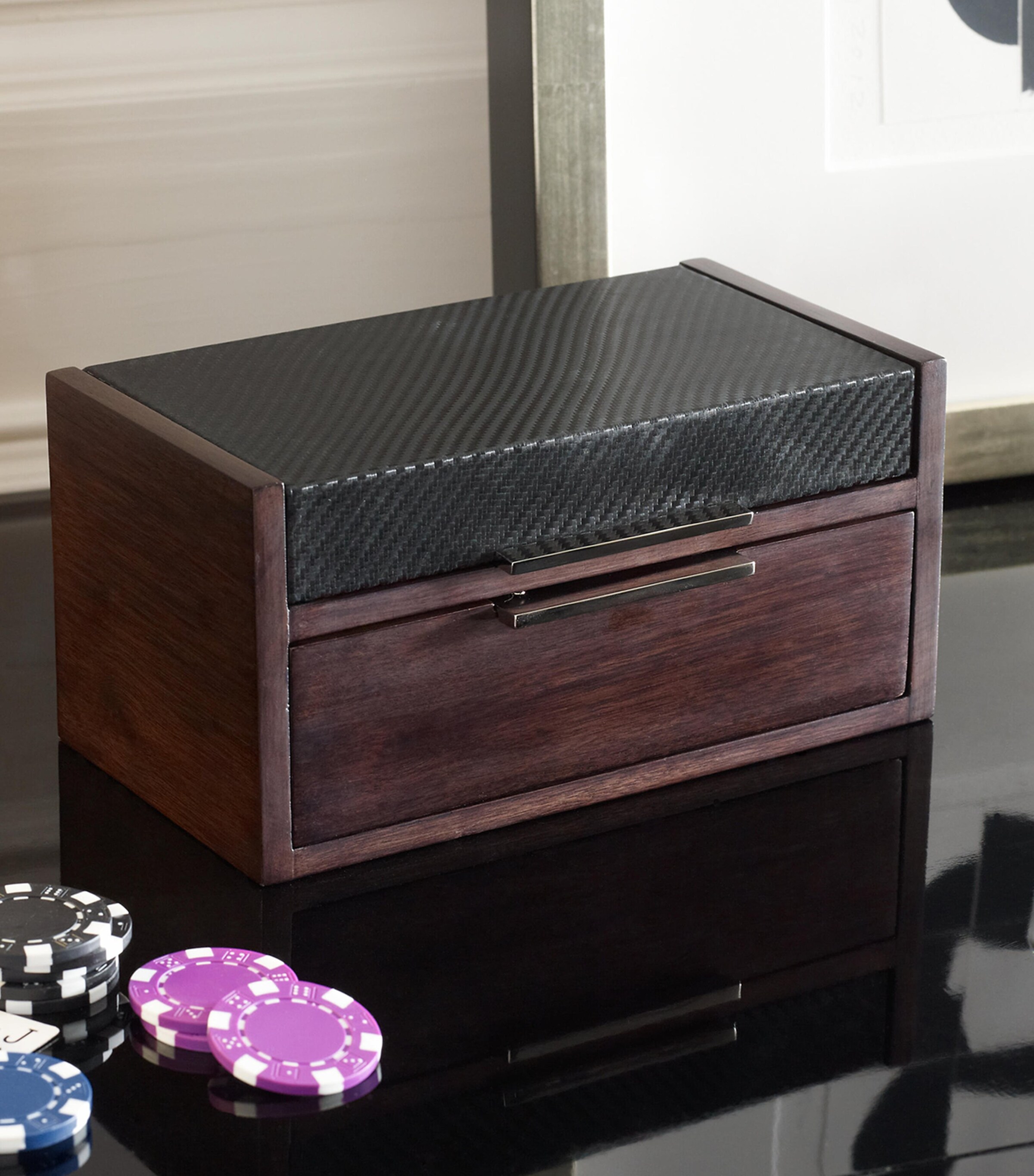 Sutton Poker Set BLACK Image 4