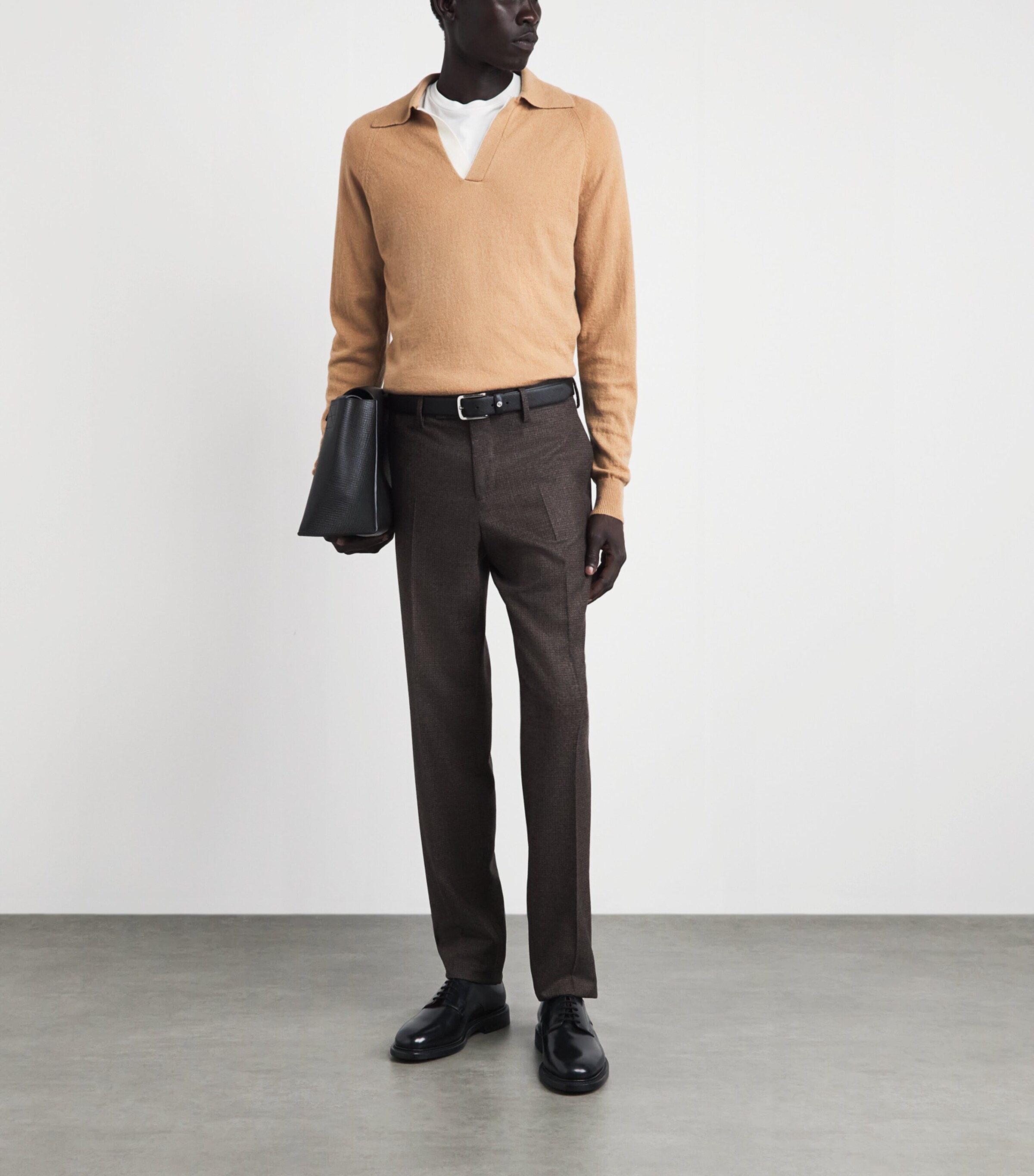 Sandro Paris Leather Derby Shoes Black Image 2