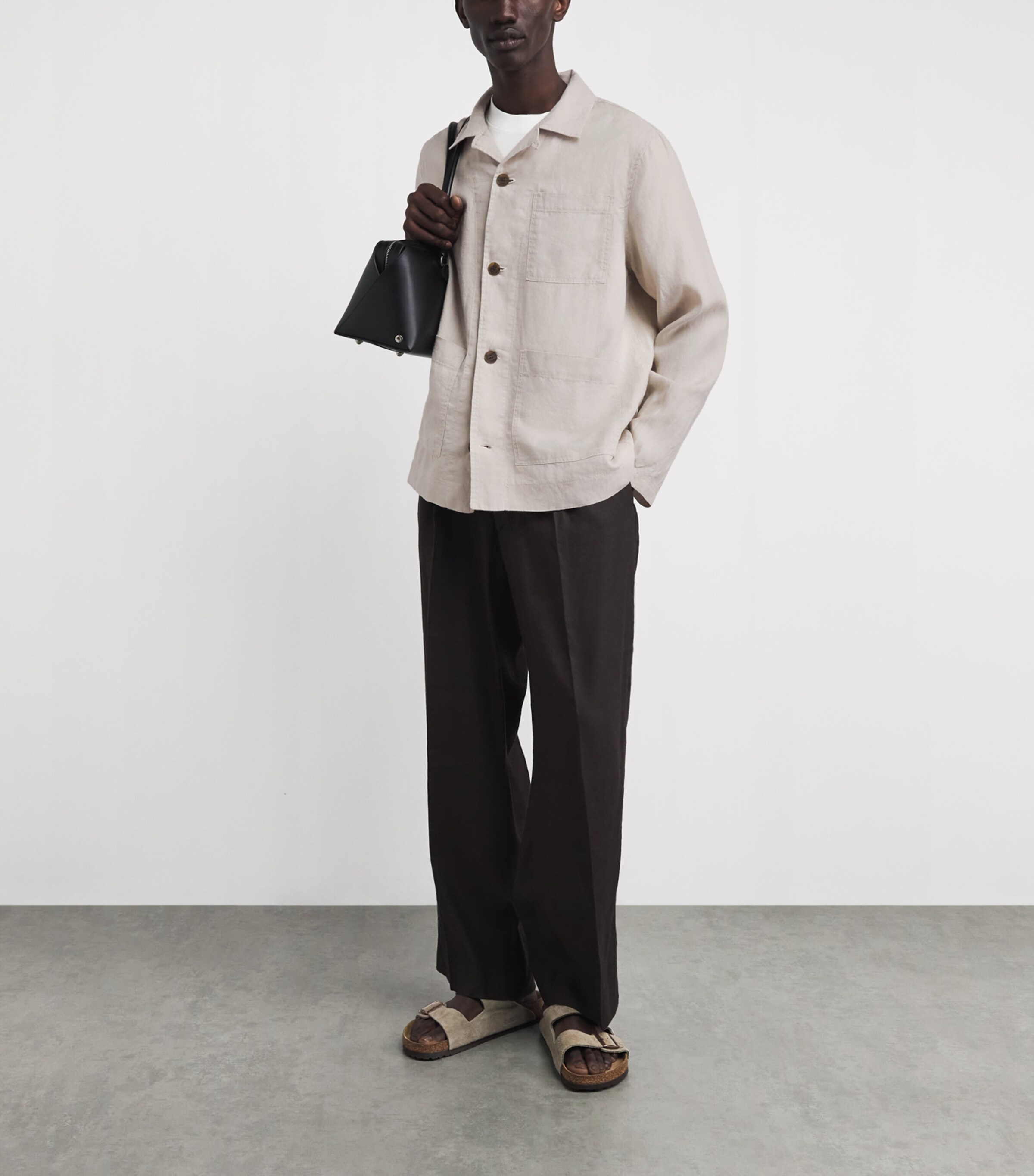 Wax London Linen Kimpton Overshirt Natural Image 2