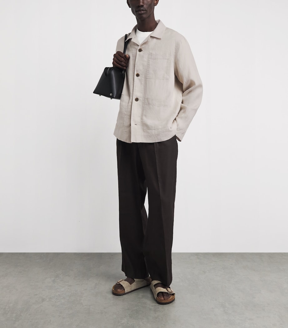 Wax London Linen Kimpton Overshirt Natural Image 2