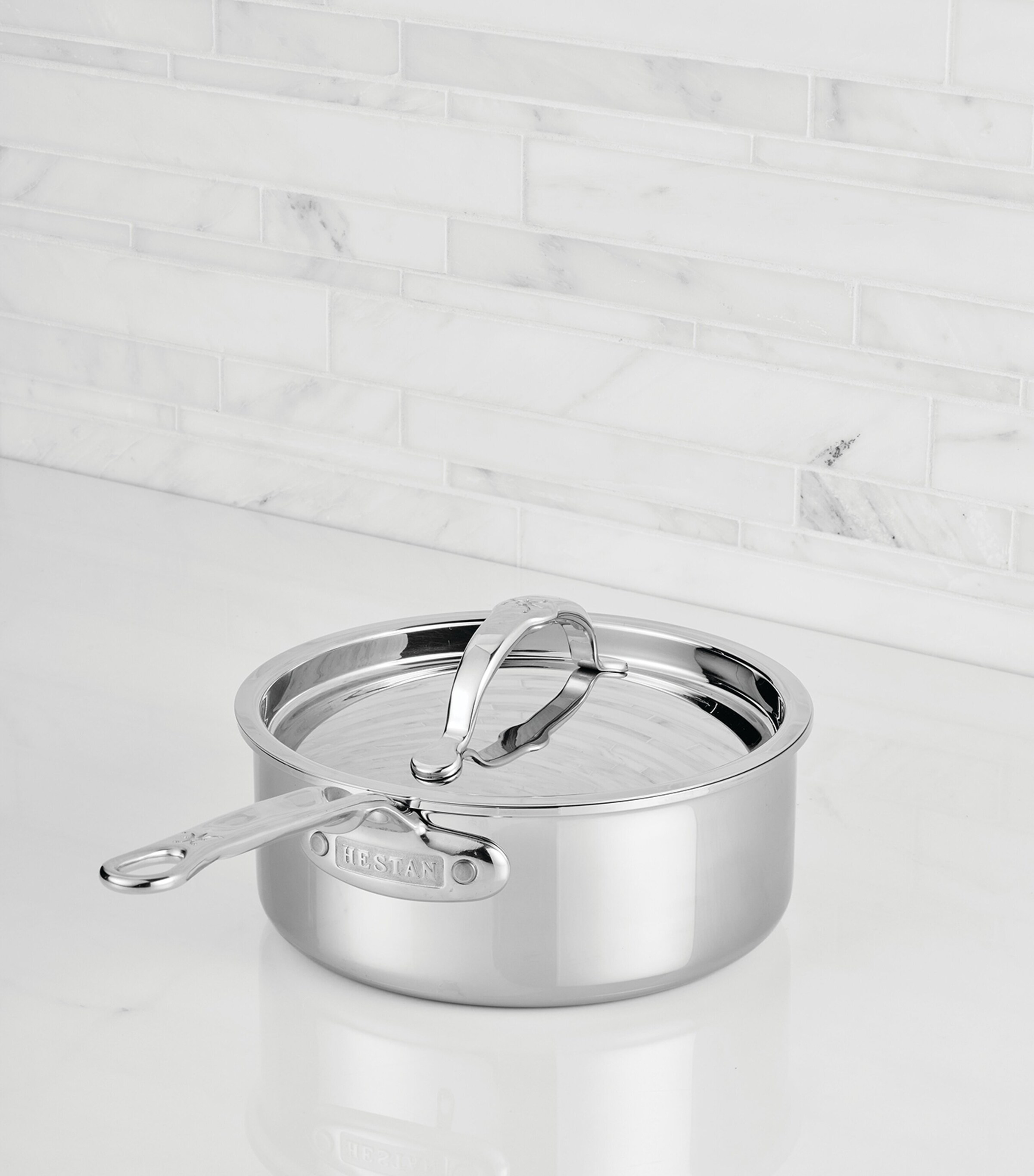 ProBond Luxe Covered Saucepan (18cm) SILVER Image 7