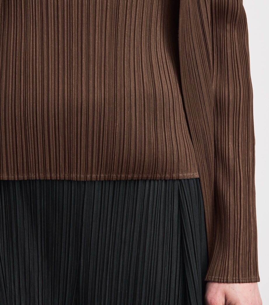 Pleats Please Issey Miyake Womens Short-Sleeve New Colorful Basics 4 Top Image 3