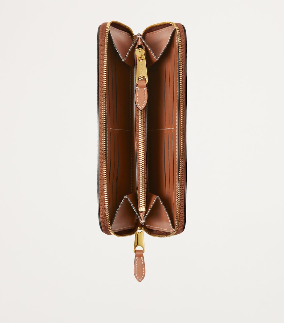 Check Zipped Wallet VINT CHCK/BRIR BROWN Image 3