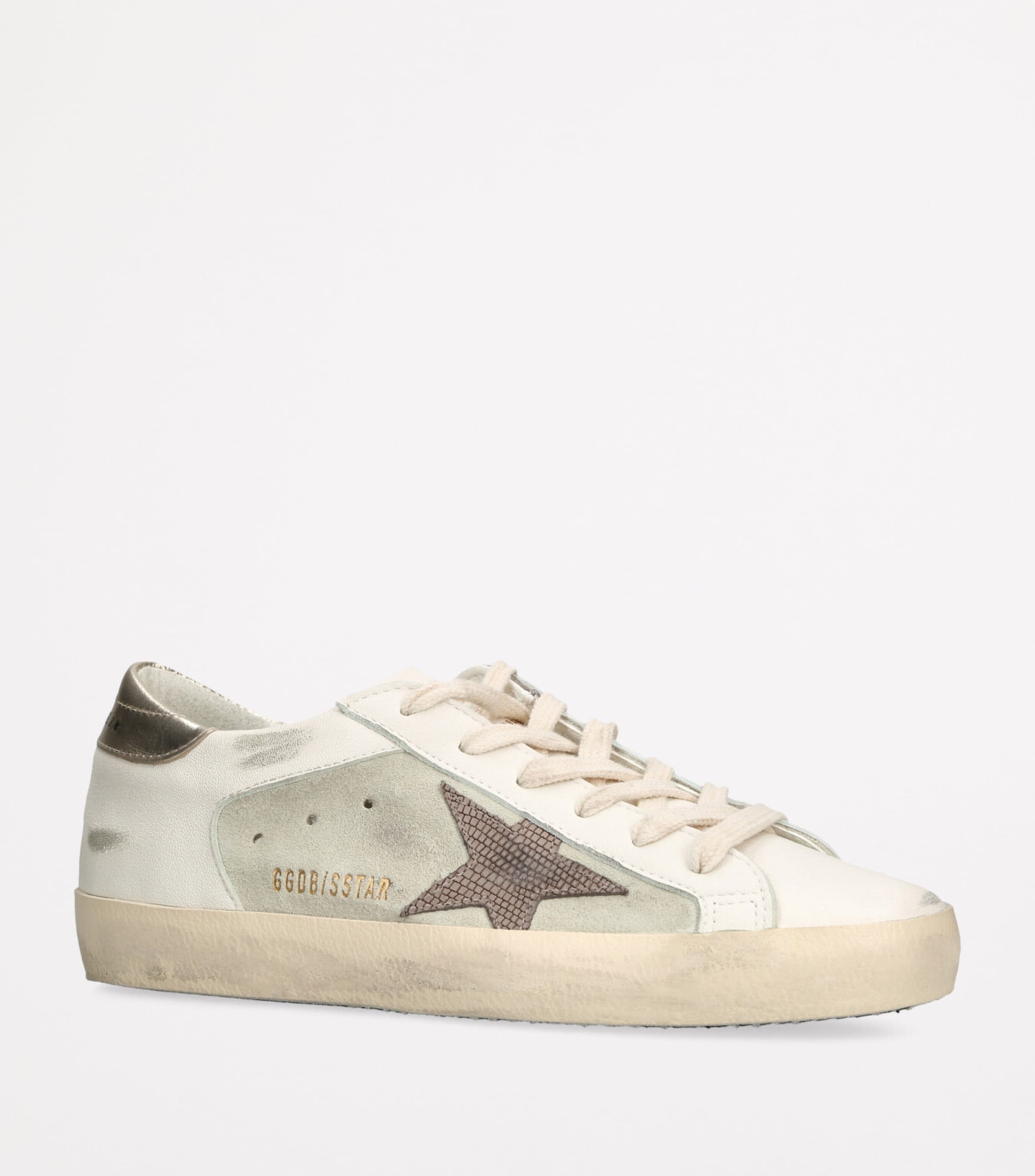 Golden Goose Suede Super Star Low-Top Sneakers White/oth Image 3