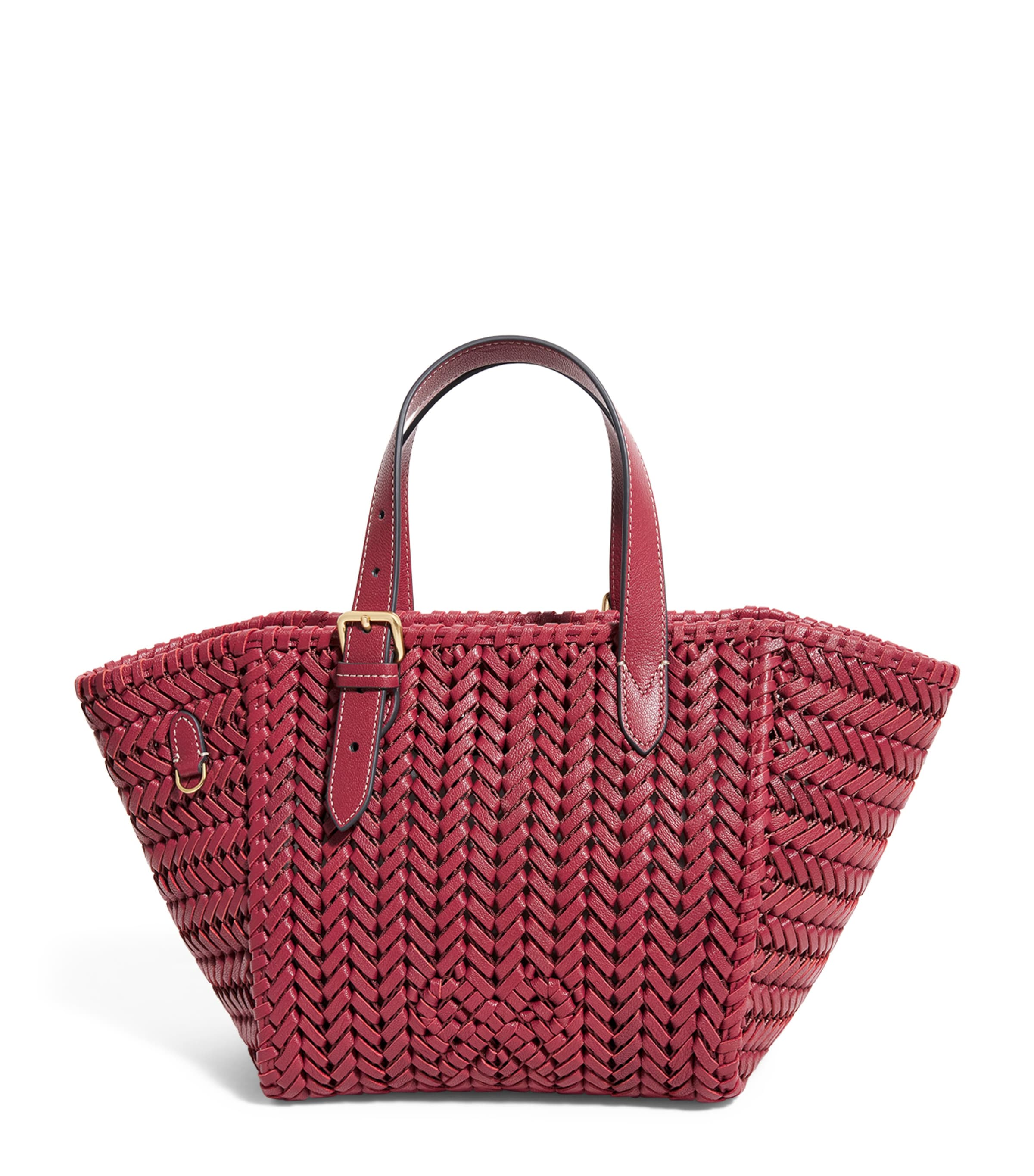 ANYA HINDMARCH SMALL LEATHER NEESON TOTE BAG 