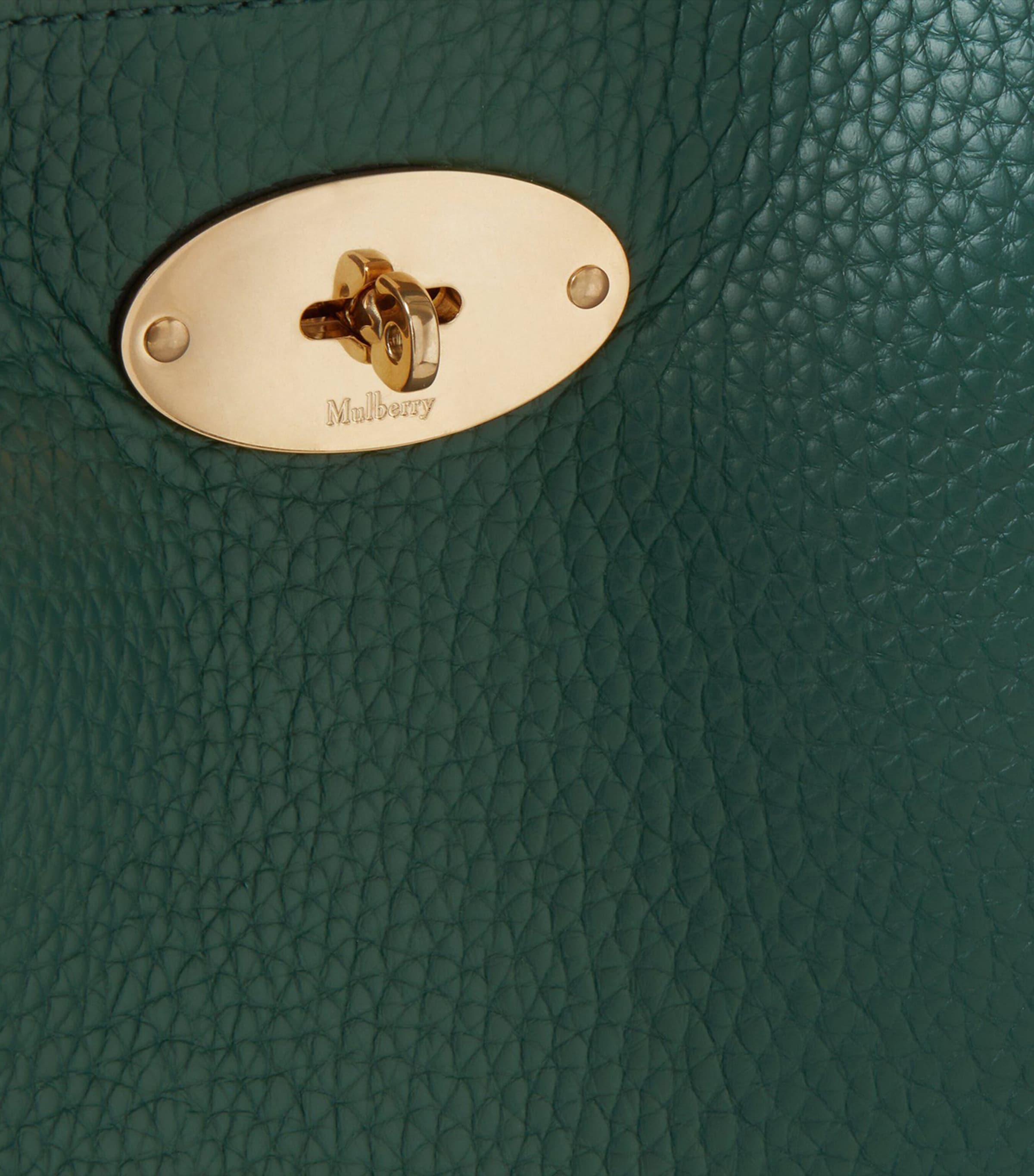 Leather North South Bayswater Tote Bag MULBERRY GREEN Image 5