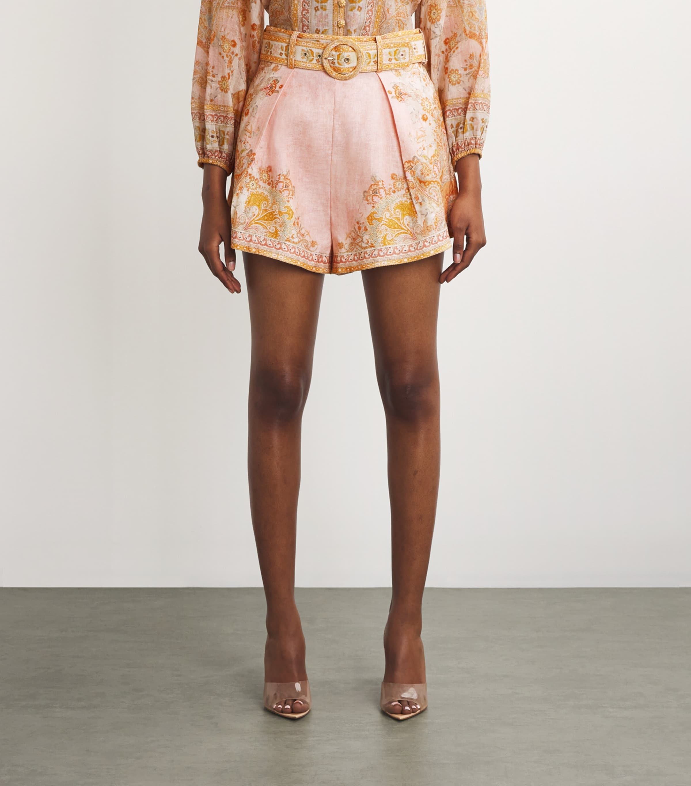 【送料&関税込】Zimmermann Acacia Tuck Shorts Ivory Acacia Tuck Short | Zimmermann
