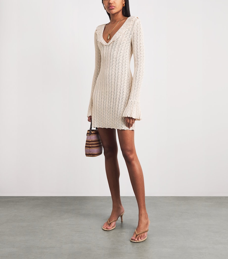 Devon Windsor Womens Knitted Davina Mini Dress Clay Image 2