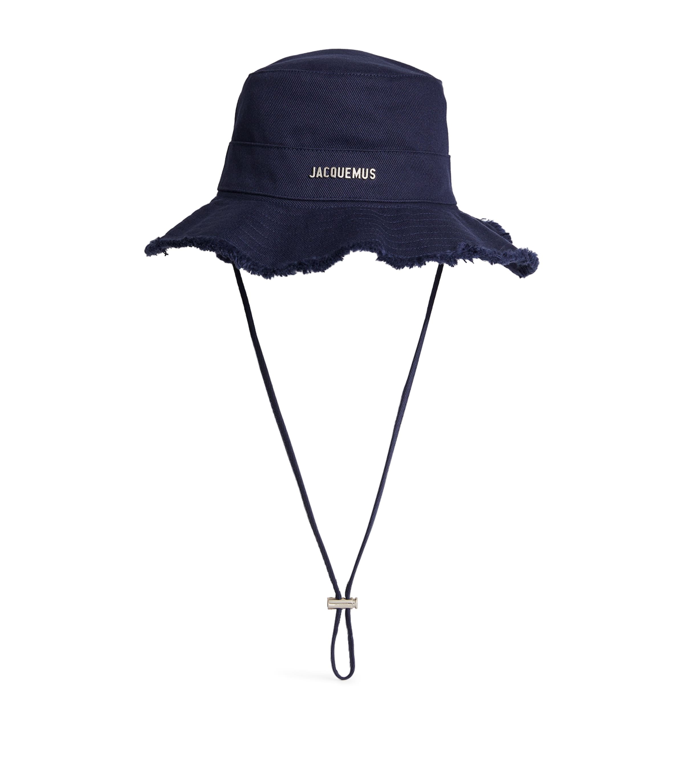 Shop Jacquemus Artichaut Logo Bucket Hat In Blue