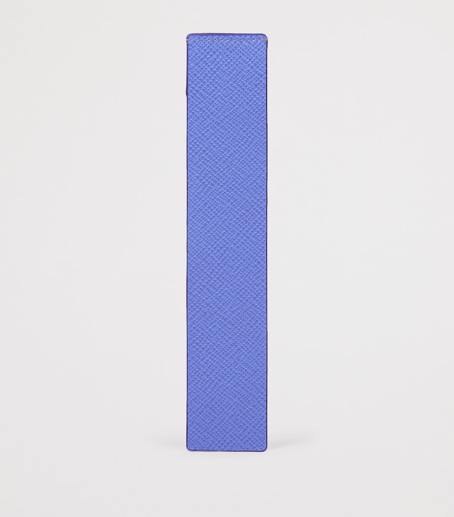Smythson Panama Leather Bookmark Ultra Violet Image 2