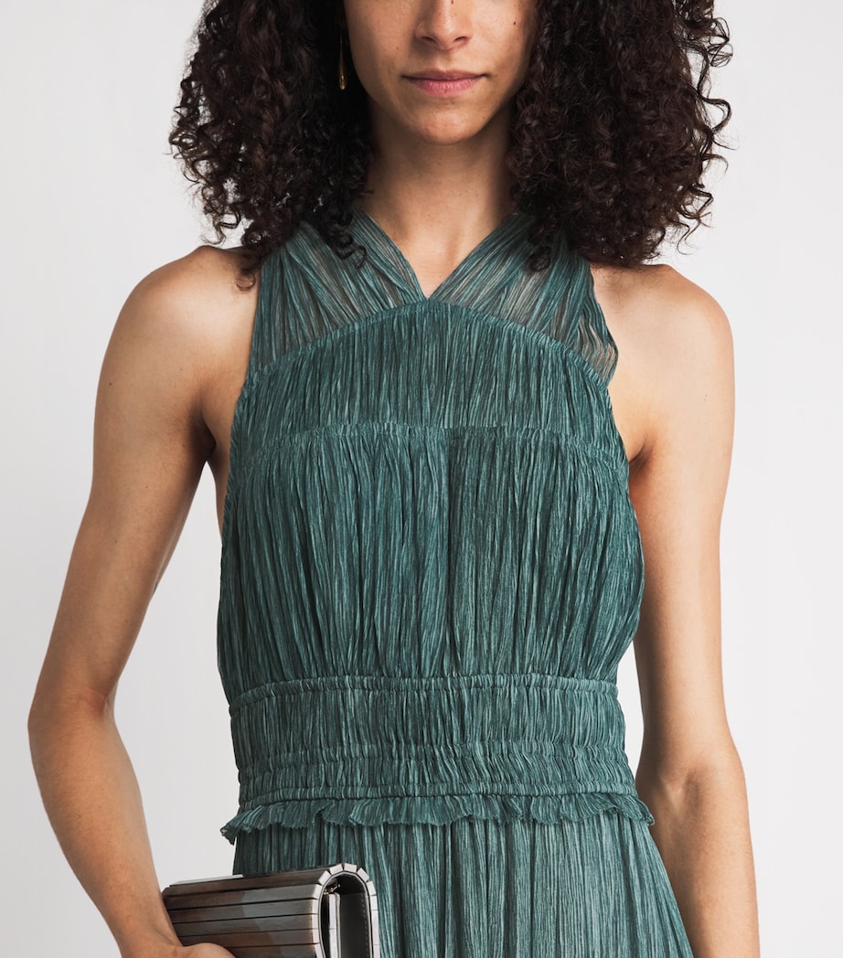 Ulla Johnson Womens Silk Freesia Maxi Dress Kelp Image 3