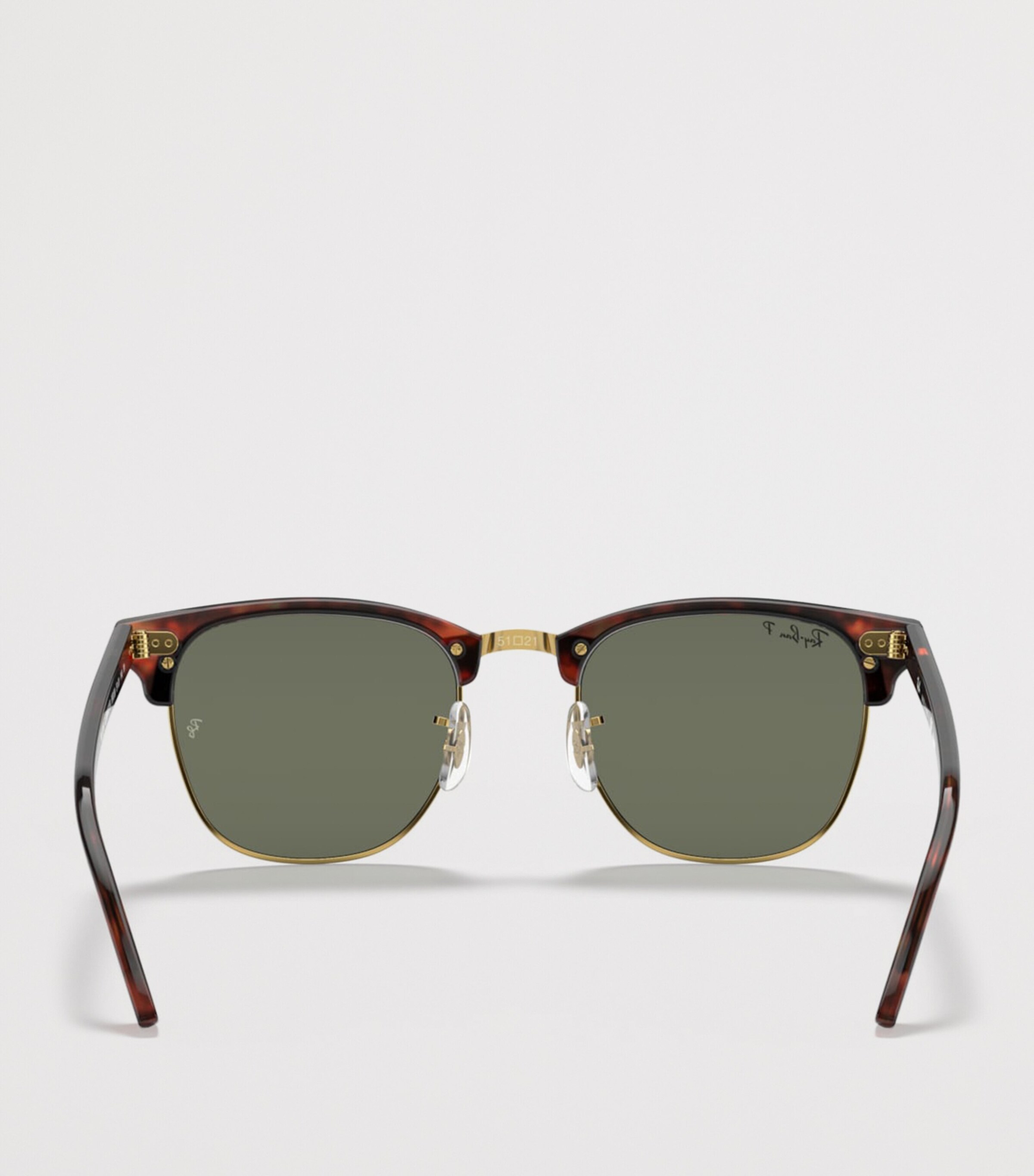 Ray-Ban RB3016 Clubmaster Classic Square Sunglasses Brown Image 4