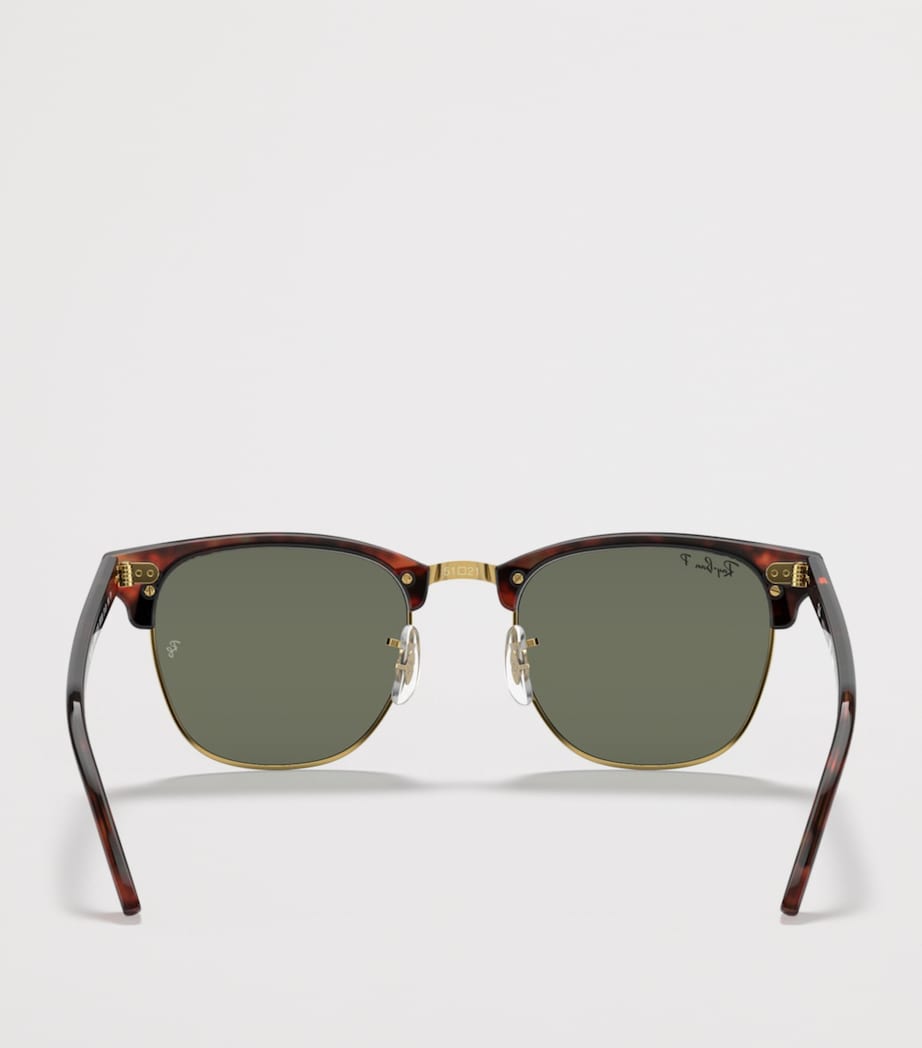 Ray-Ban RB3016 Clubmaster Classic Square Sunglasses Brown Image 4