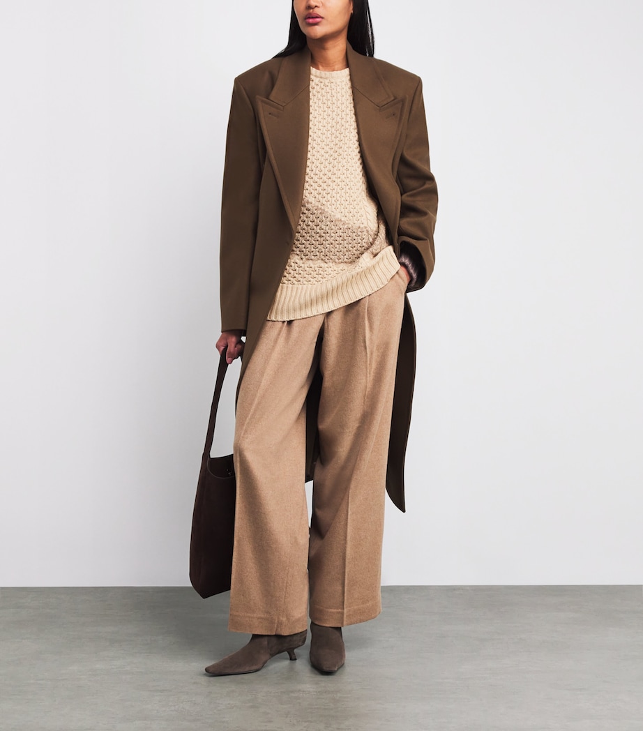 Cable-Knit Sweater VR3 CORDA/CACAO Image 2