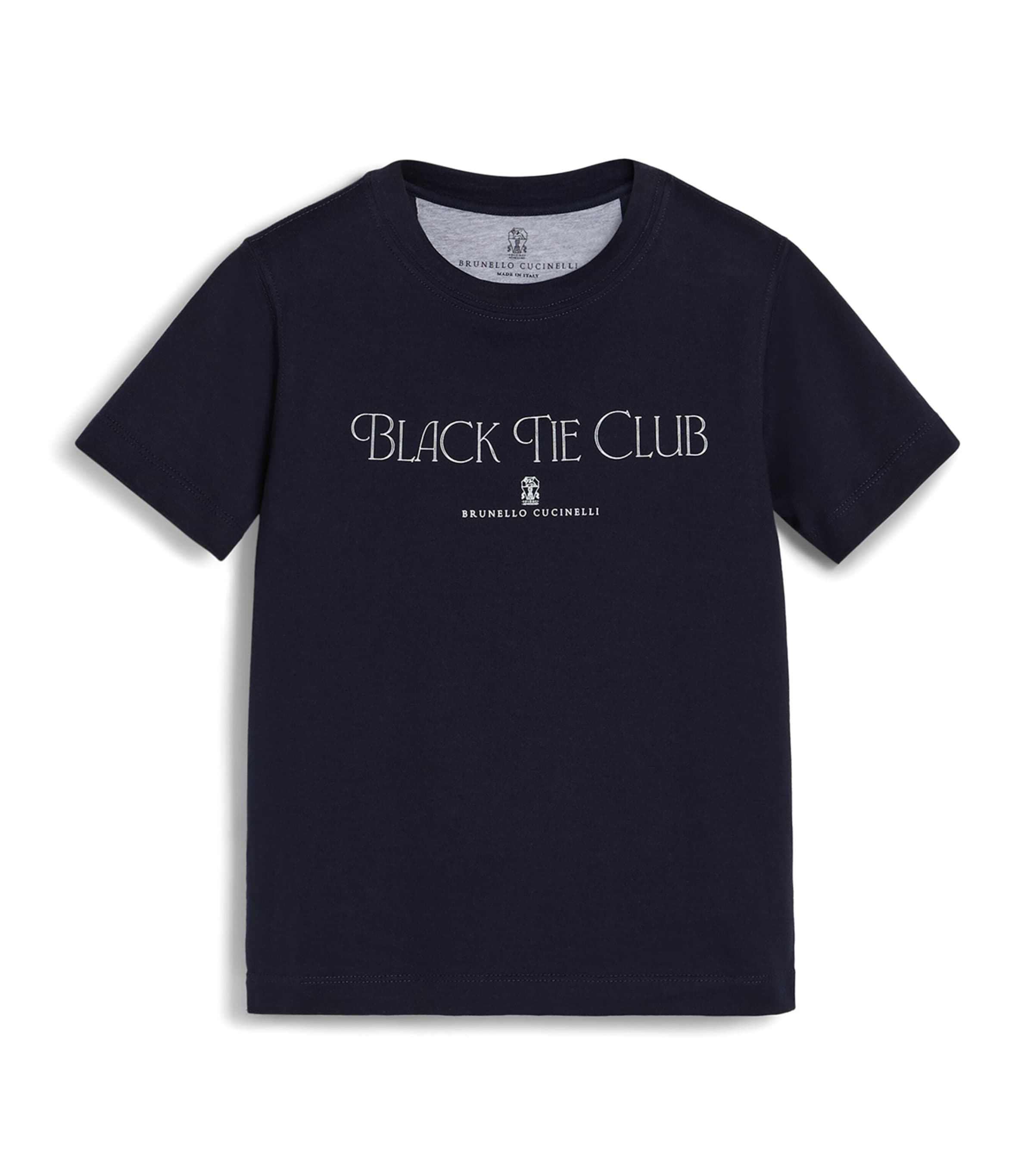 Brunello Cucinelli Kids Cotton Slogan T-Shirt (4-6 Years) Image 1