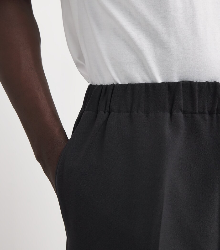 Jersey Wide-Leg Trousers DARK GREY Image 6