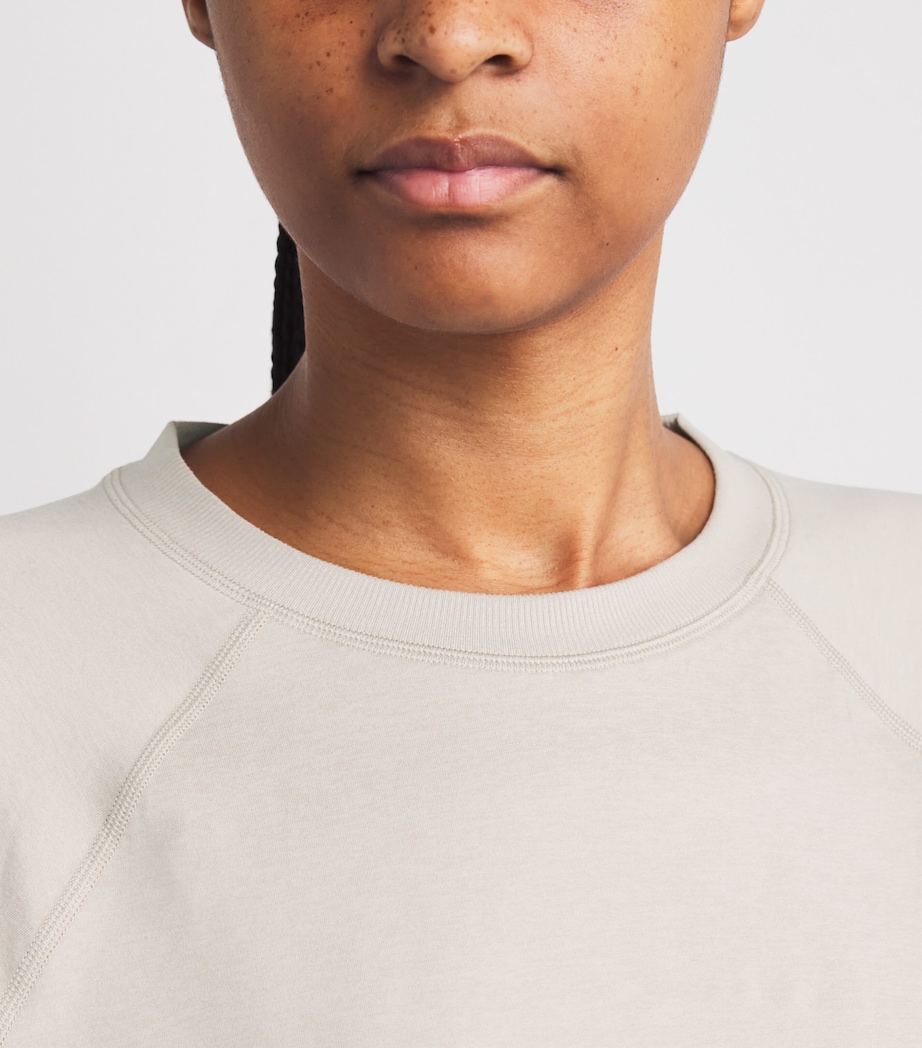 Long-Sleeve Halo Sweatshirt HEE ECRU HEATHE Image 6