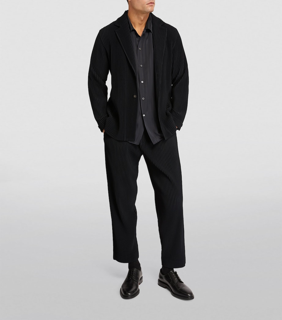 Pleated Blazer 15 BLACK Image 2