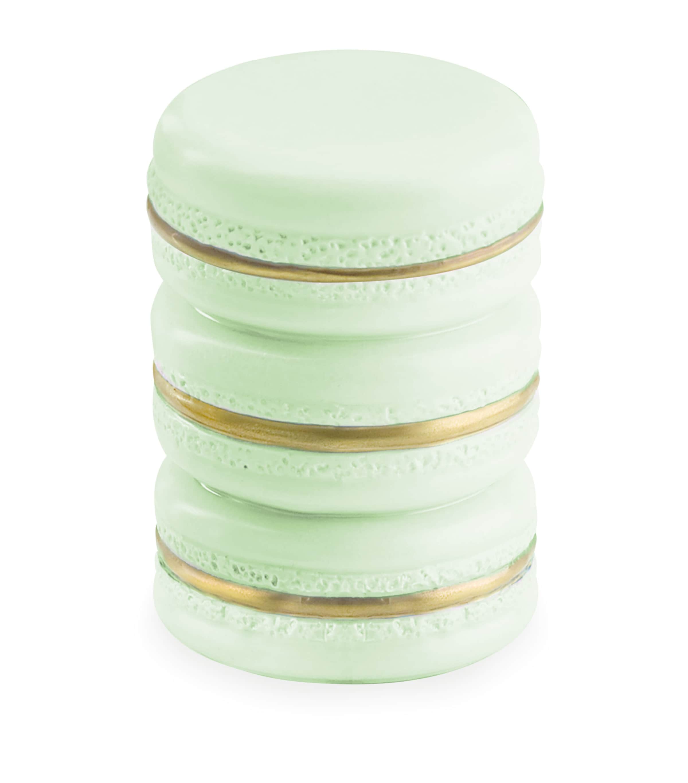 Baby Chantilly Macaroon Candle (80g) SPRING GREEN GLD Image 2