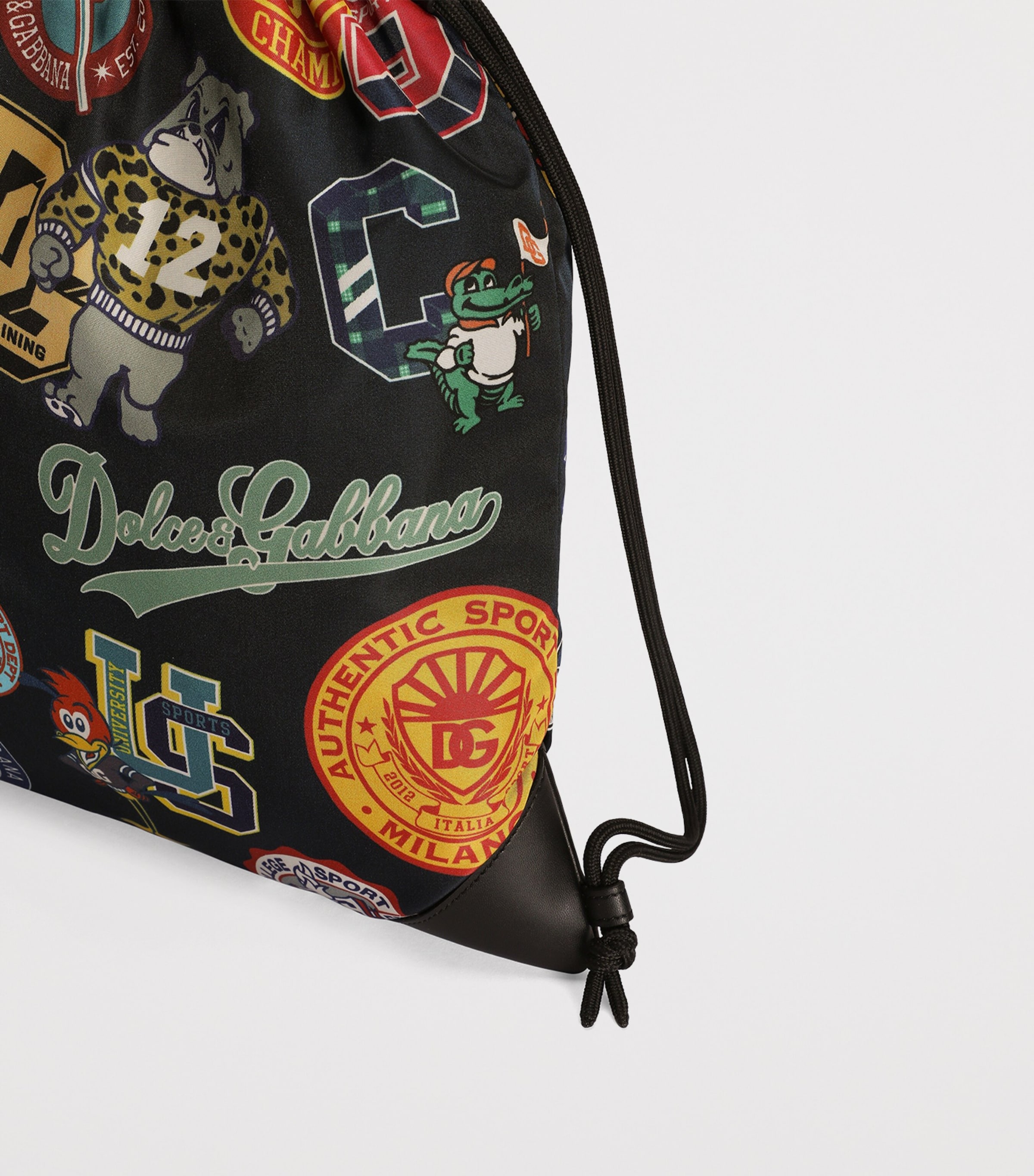 Dolce&Gabbana Kids Logo Printed Drawstring Backpack Fdo. Image 5
