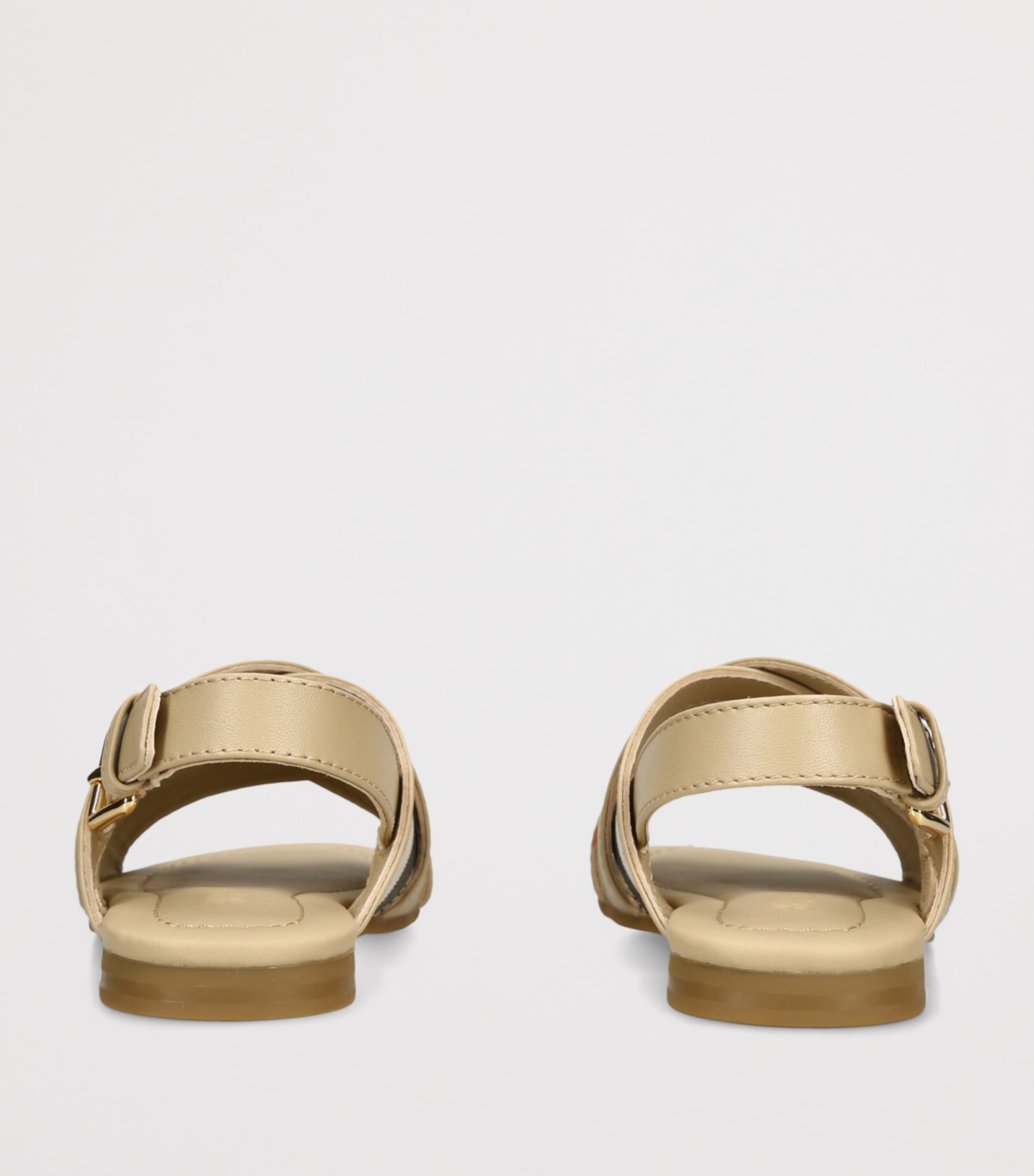 Burberry Kids Leather Cleo Sandals Beige Image 4