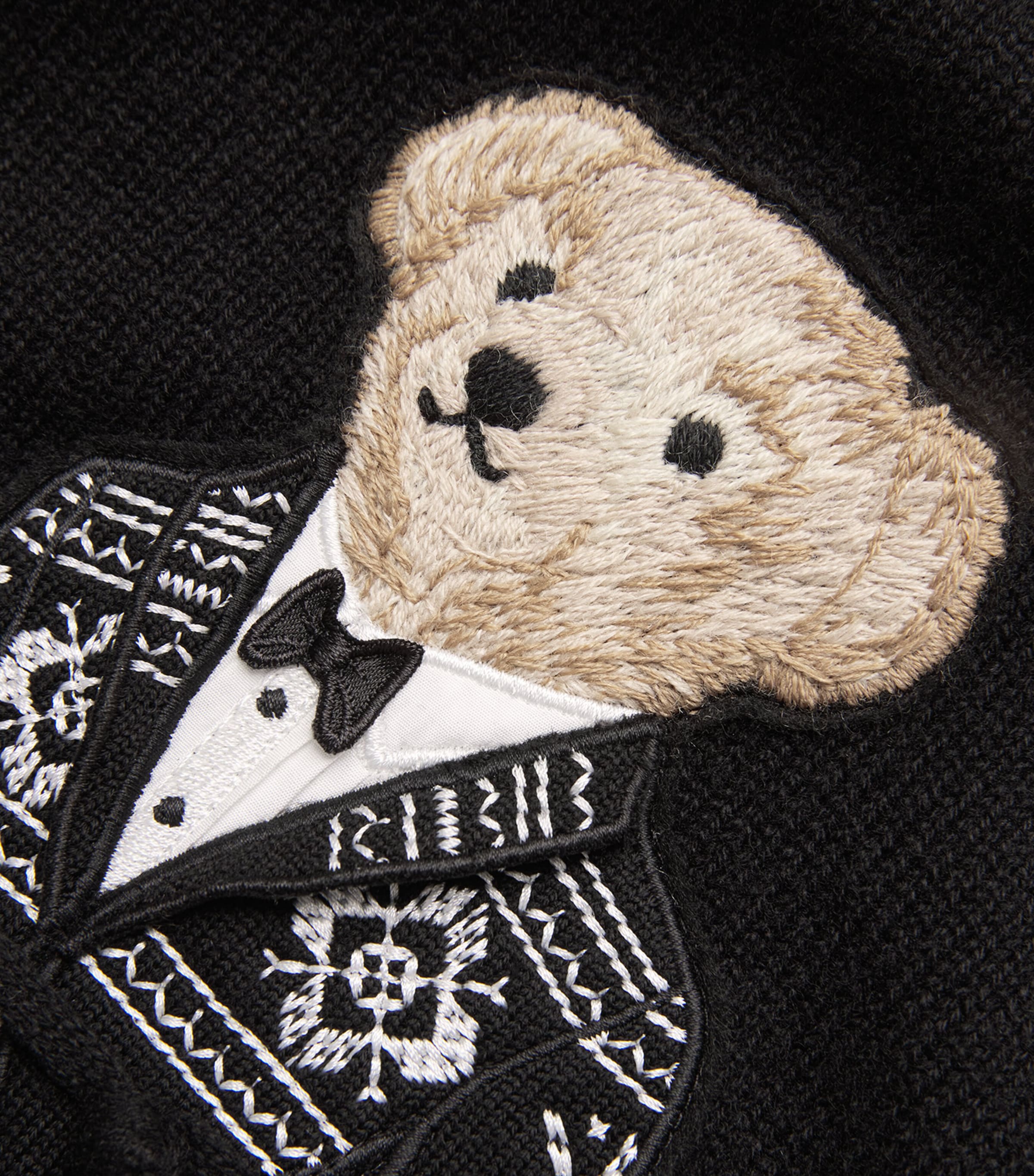 Rollneck Polo Bear Sweater BLACK Image 5