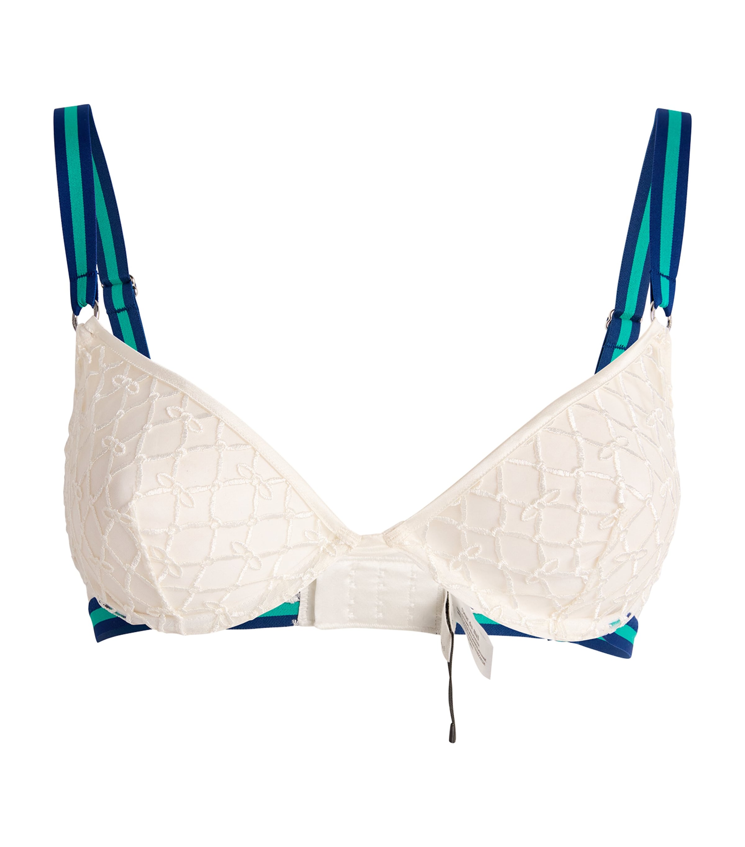 Fleur Du Mal Mesh Serena Demi Bra In White