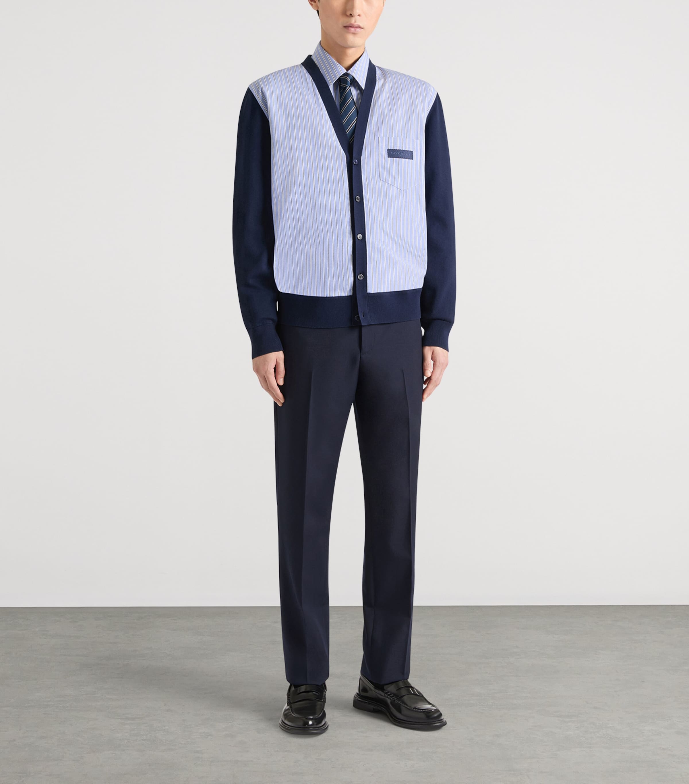 Givenchy Mens Wool Slim Tailored Trousers Image 3