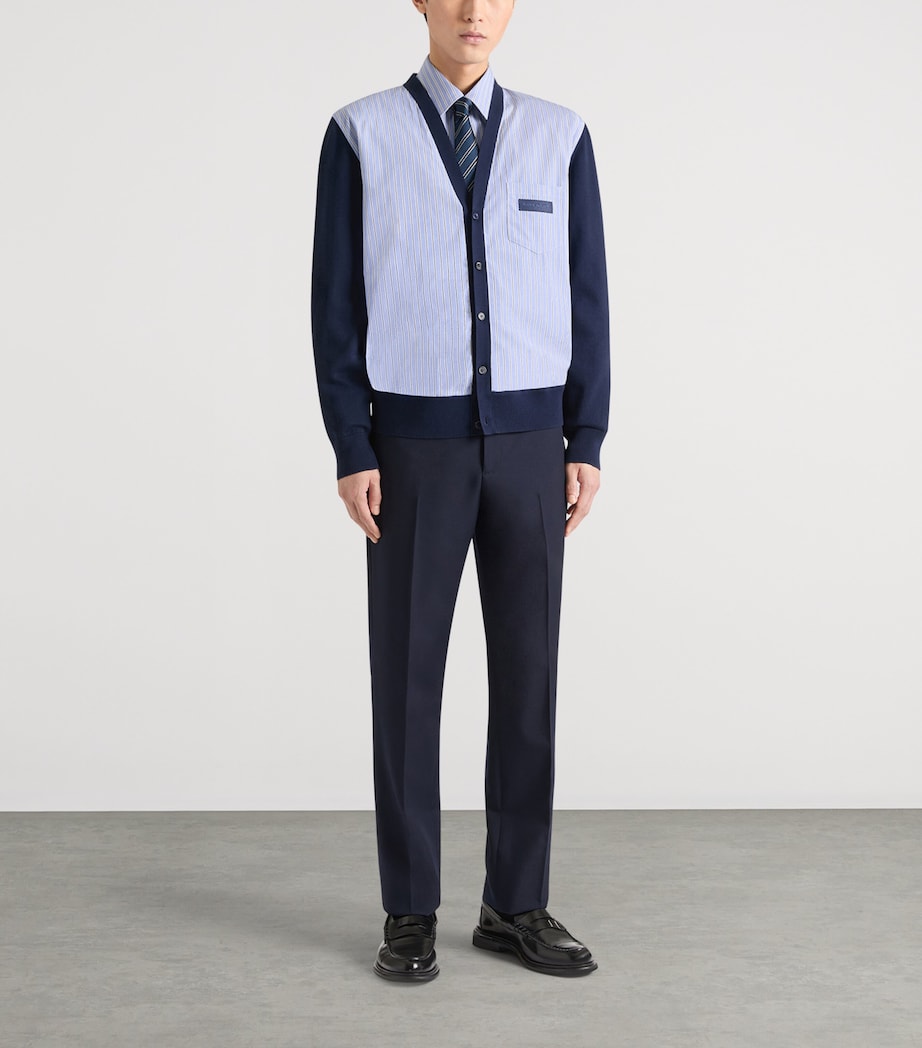 Givenchy Mens Wool Slim Tailored Trousers Image 3