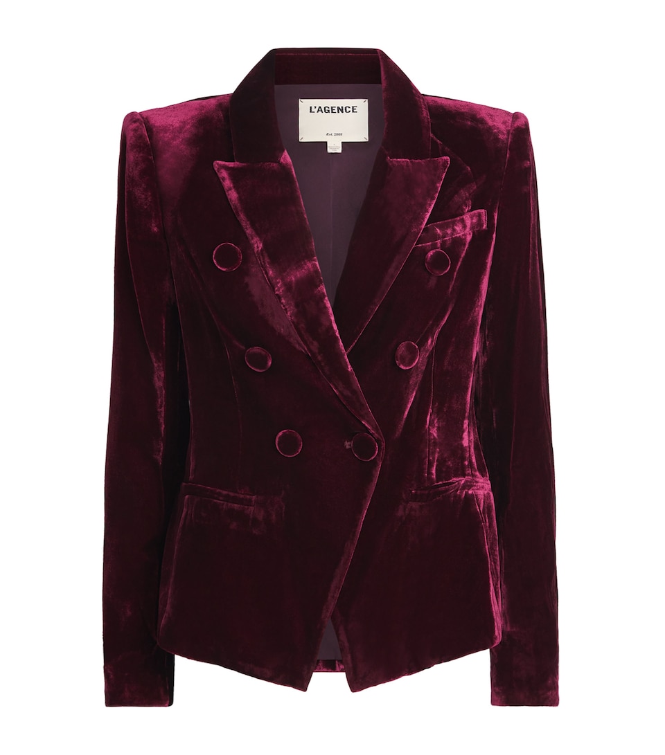 Velvet Marie Double-Breasted Blazer