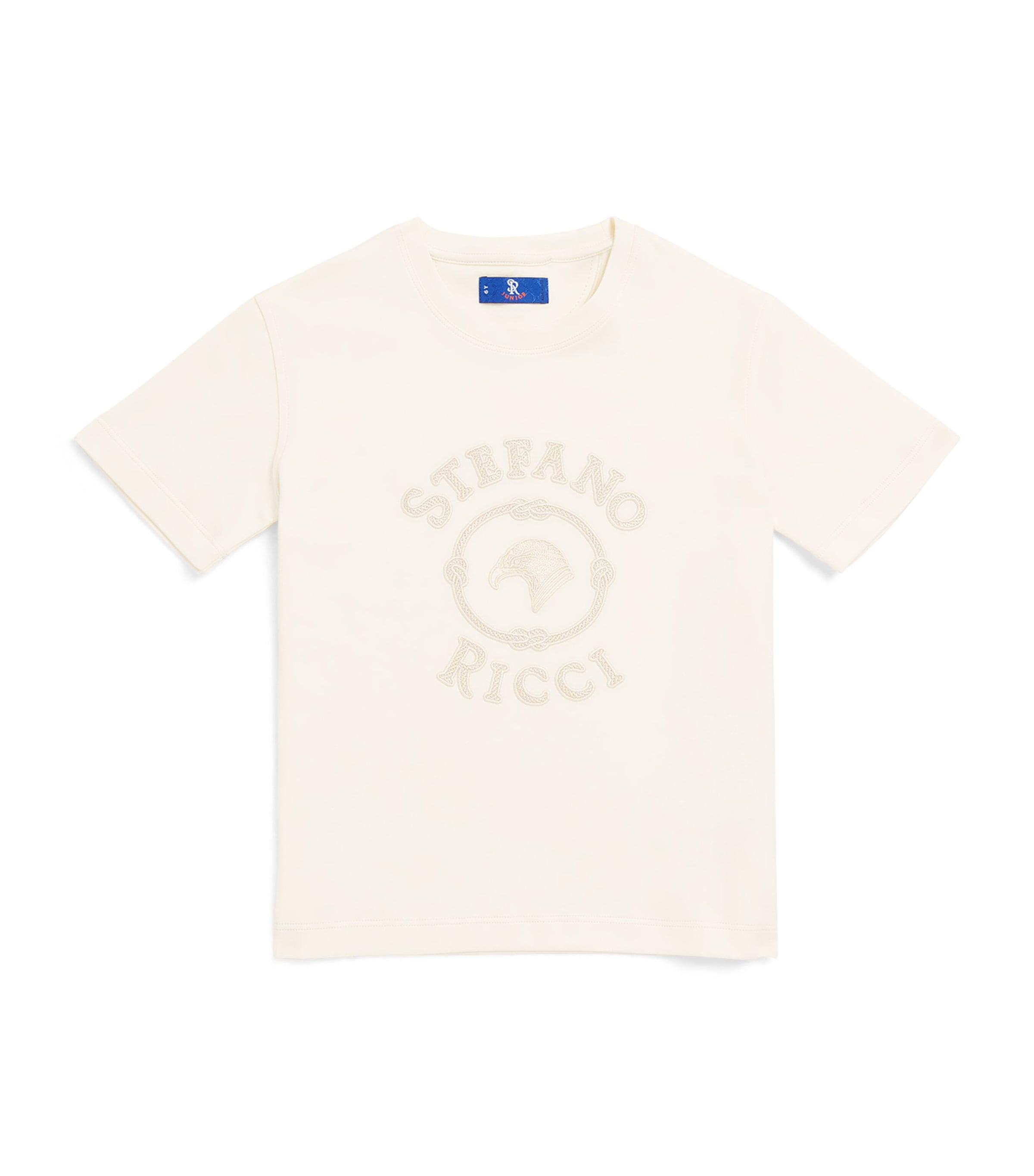 Stefano Ricci Kids Embroidered Logo T-Shirt (6-16 Years) White Image 1