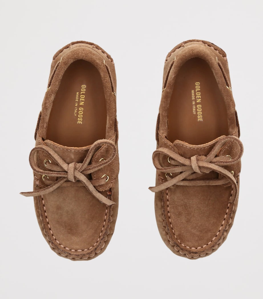 Golden Goose Suede Cruise Boat Shoes Brown Image 4