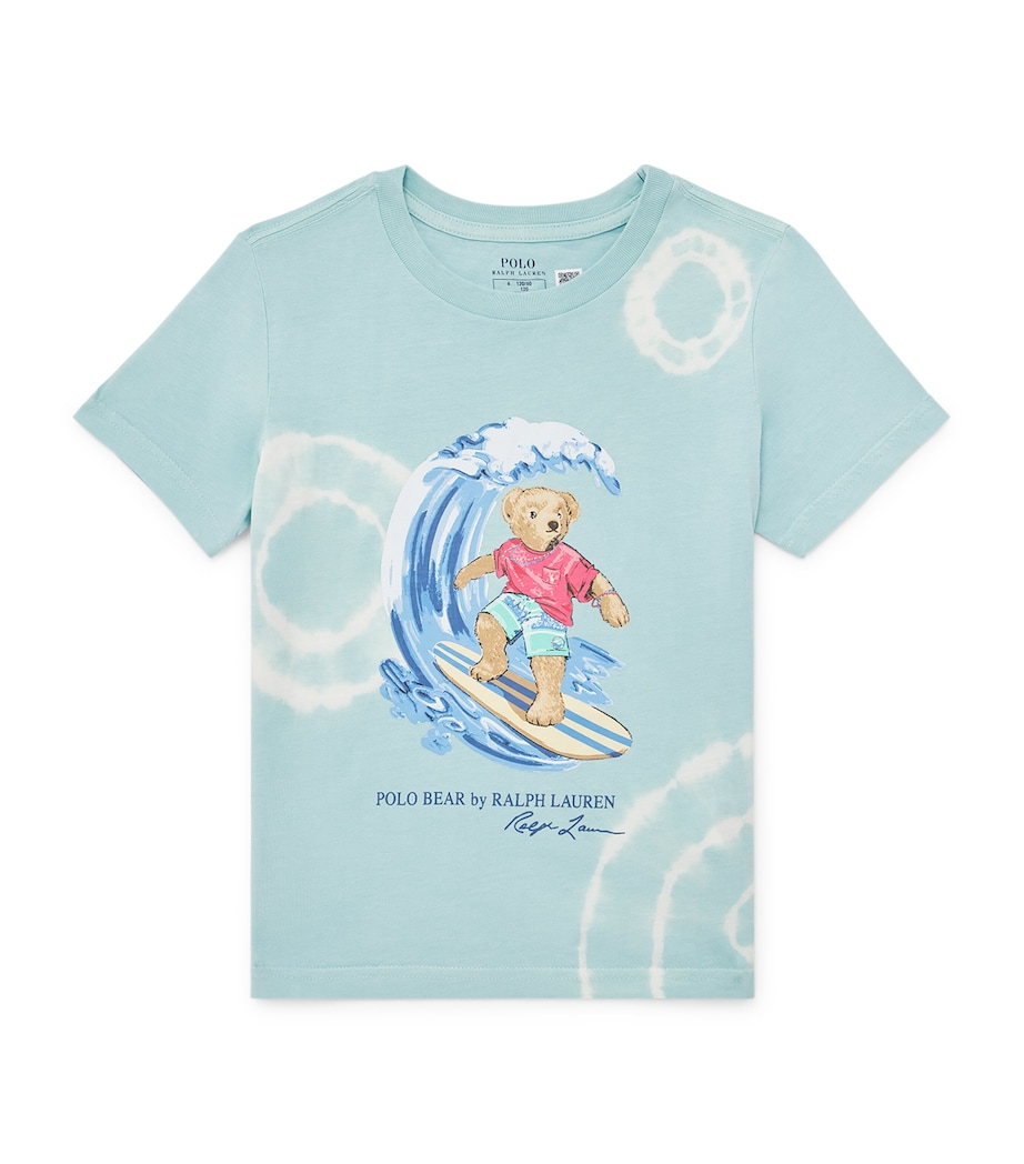 Ralph Lauren Kids Cotton Polo Bear T-Shirt (2-7 Years) Parakeet Image 1