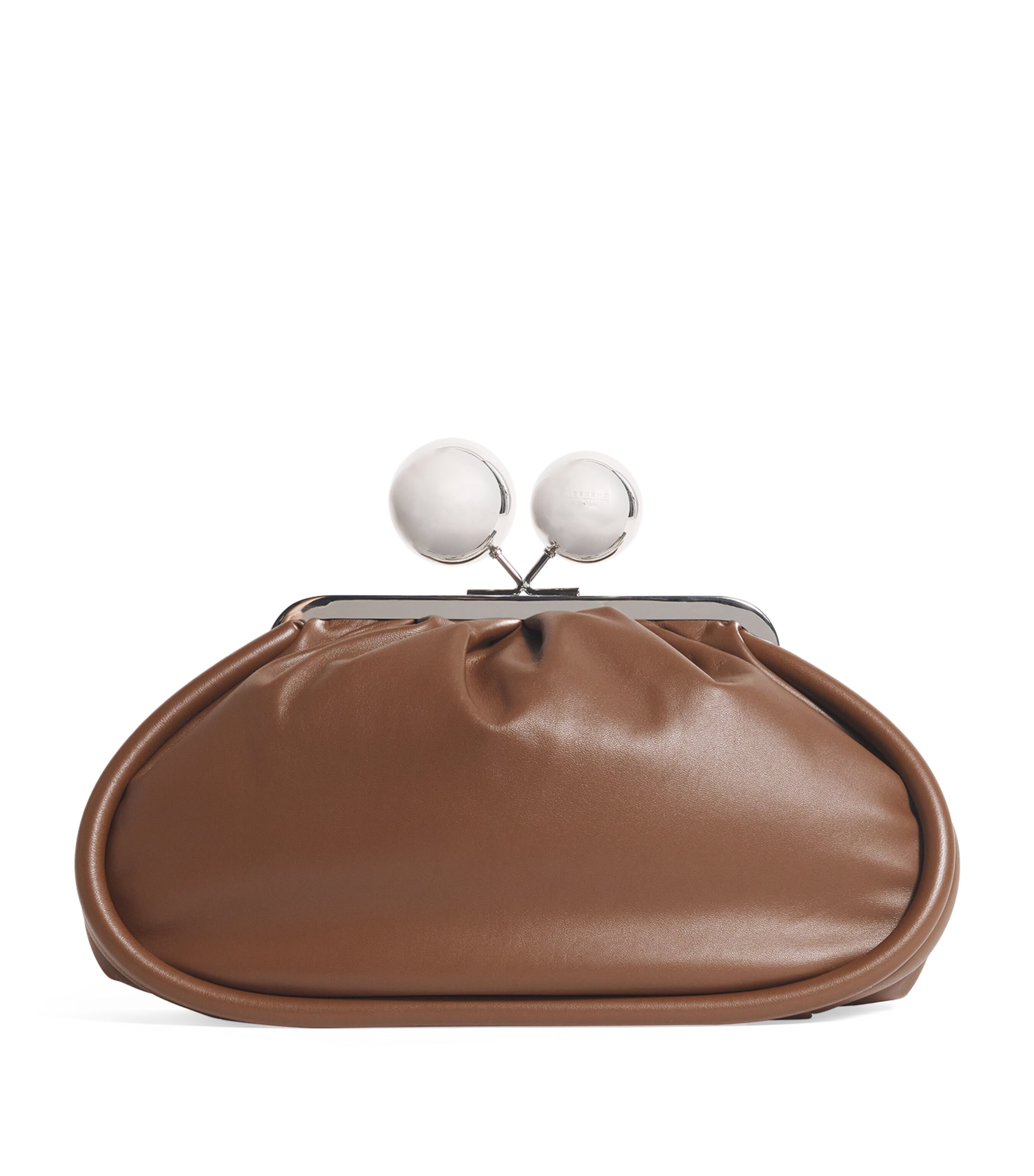 Weekend Max Mara Medium Leather Pasticcino Clutch Bag | Women Bags | Clutch Bags | Designers | Weekend Max Mara