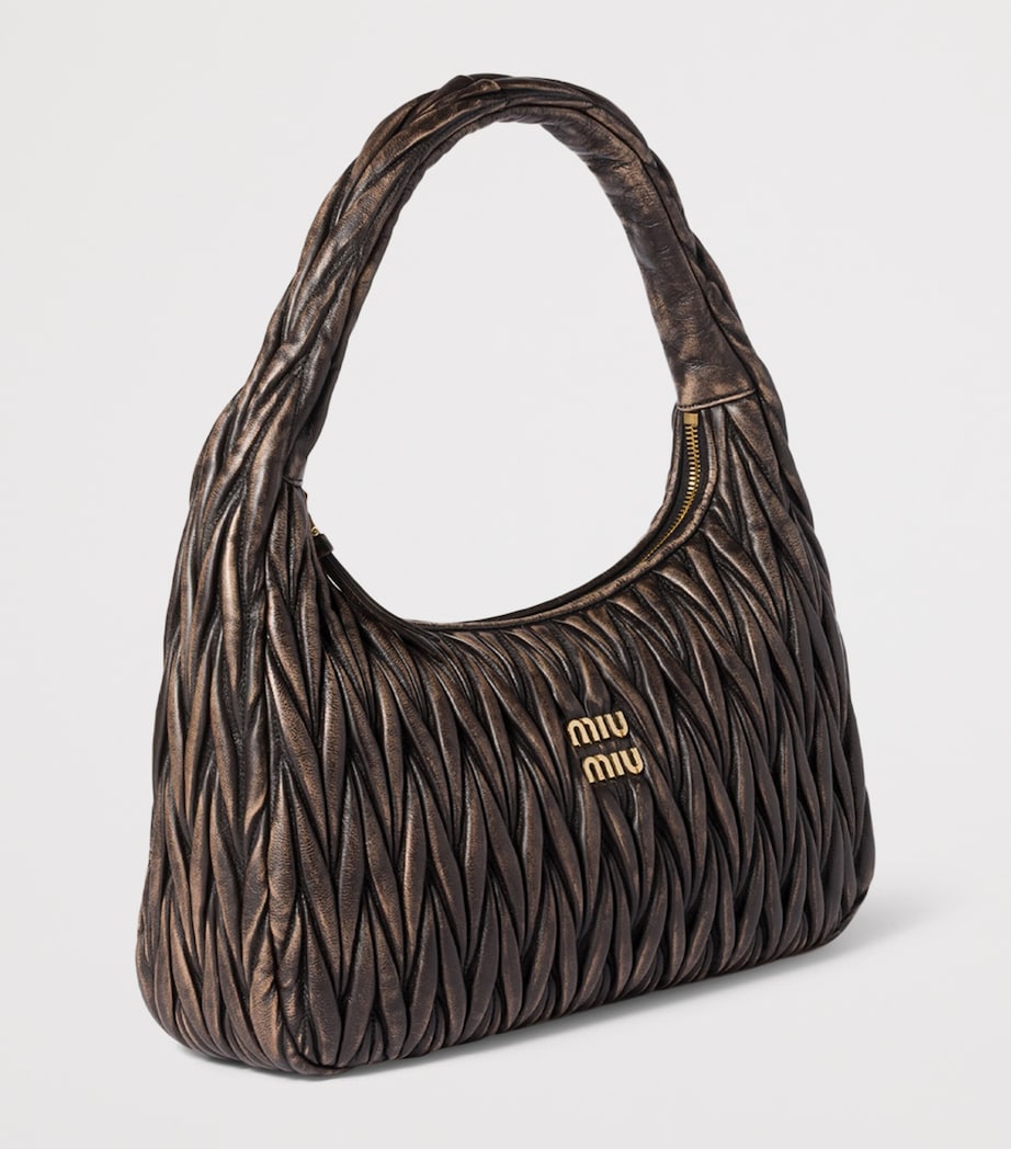 Matelassé Calfskin Wander Shoulder Bag F0201 Image 3