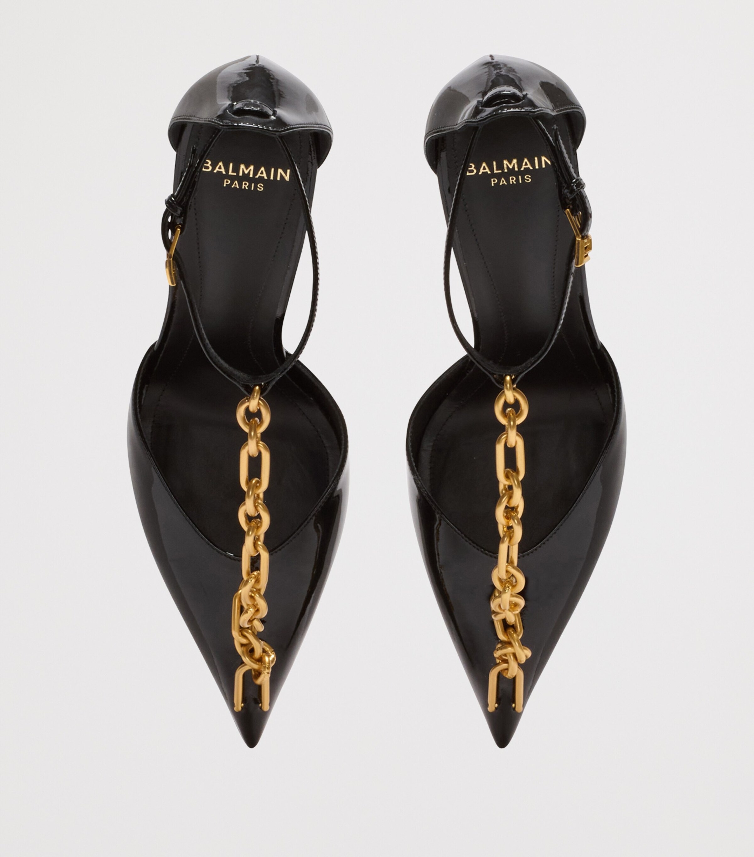 Leather Sync Heeled Mules 95 0PA NOIR Image 5