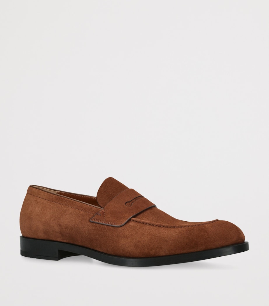 Suede Classic Loafers BROWN Image 3