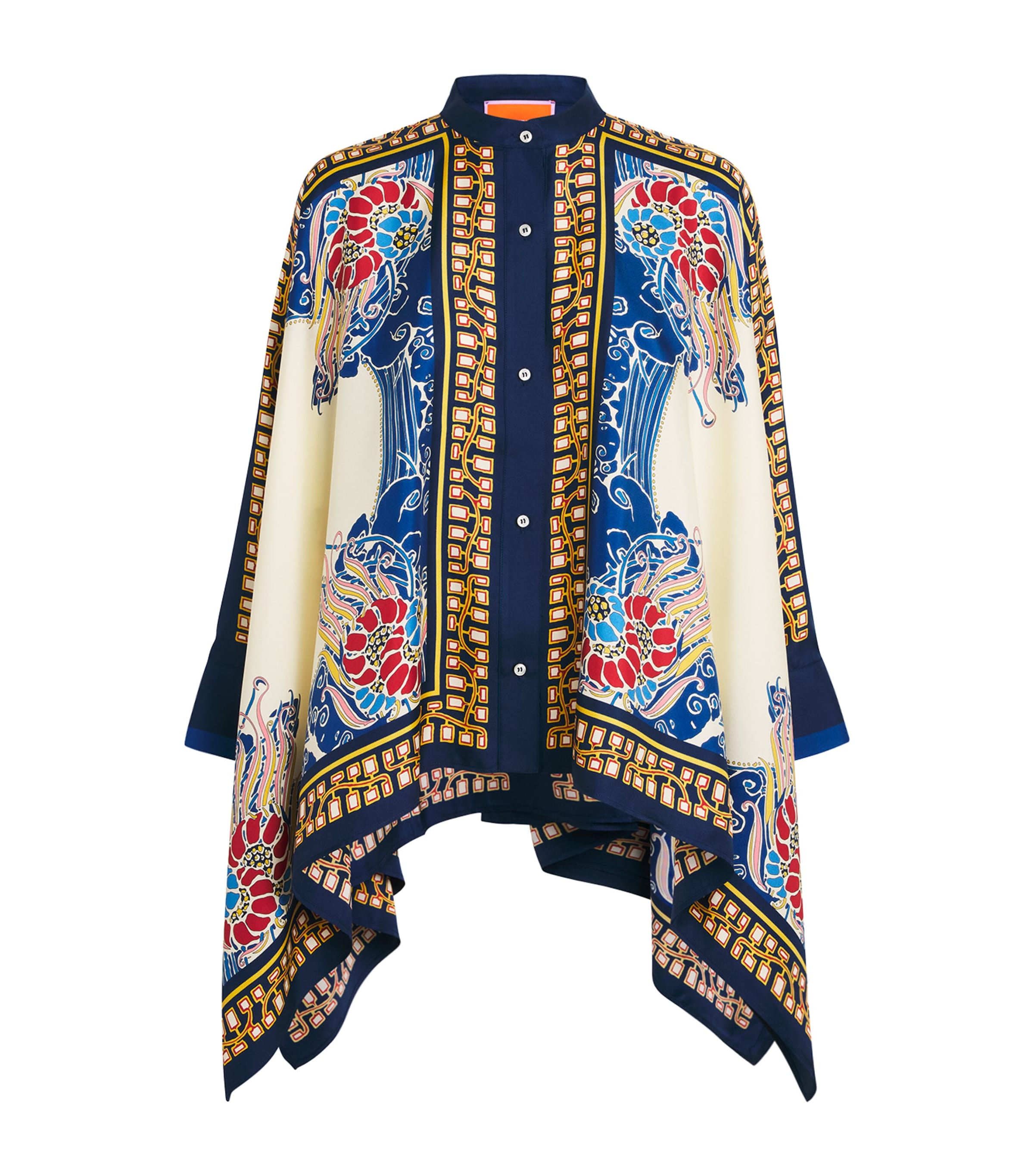 La Doublej Silk Foulard Blouse In Multi