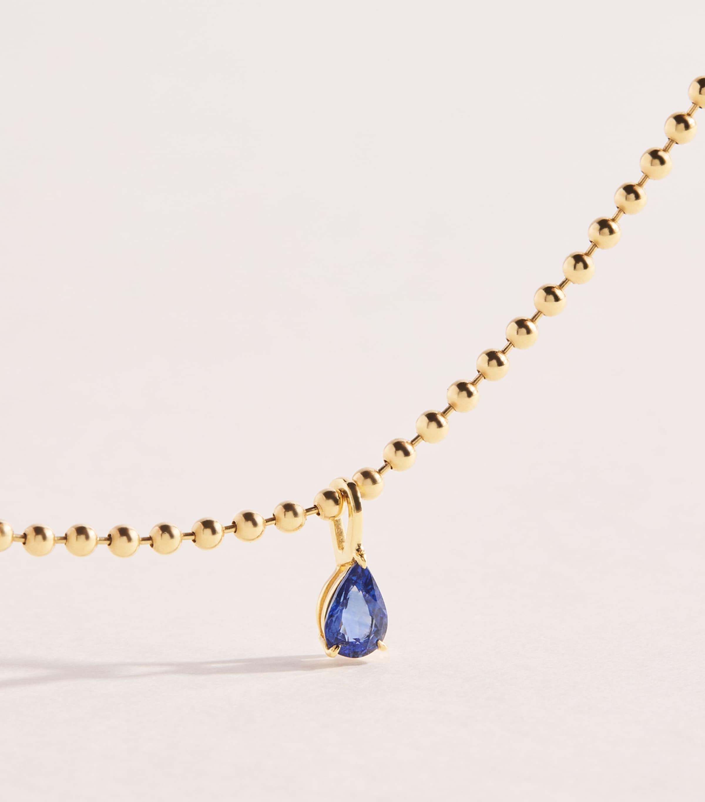 Anita Ko Yellow Gold and Sapphire Pendant Necklace Yellow Gold Image 5