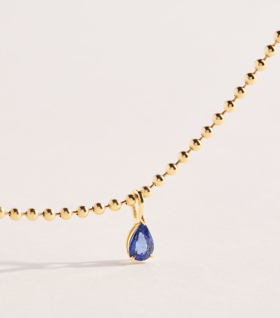 Anita Ko Yellow Gold and Sapphire Pendant Necklace Yellow Gold Image 5